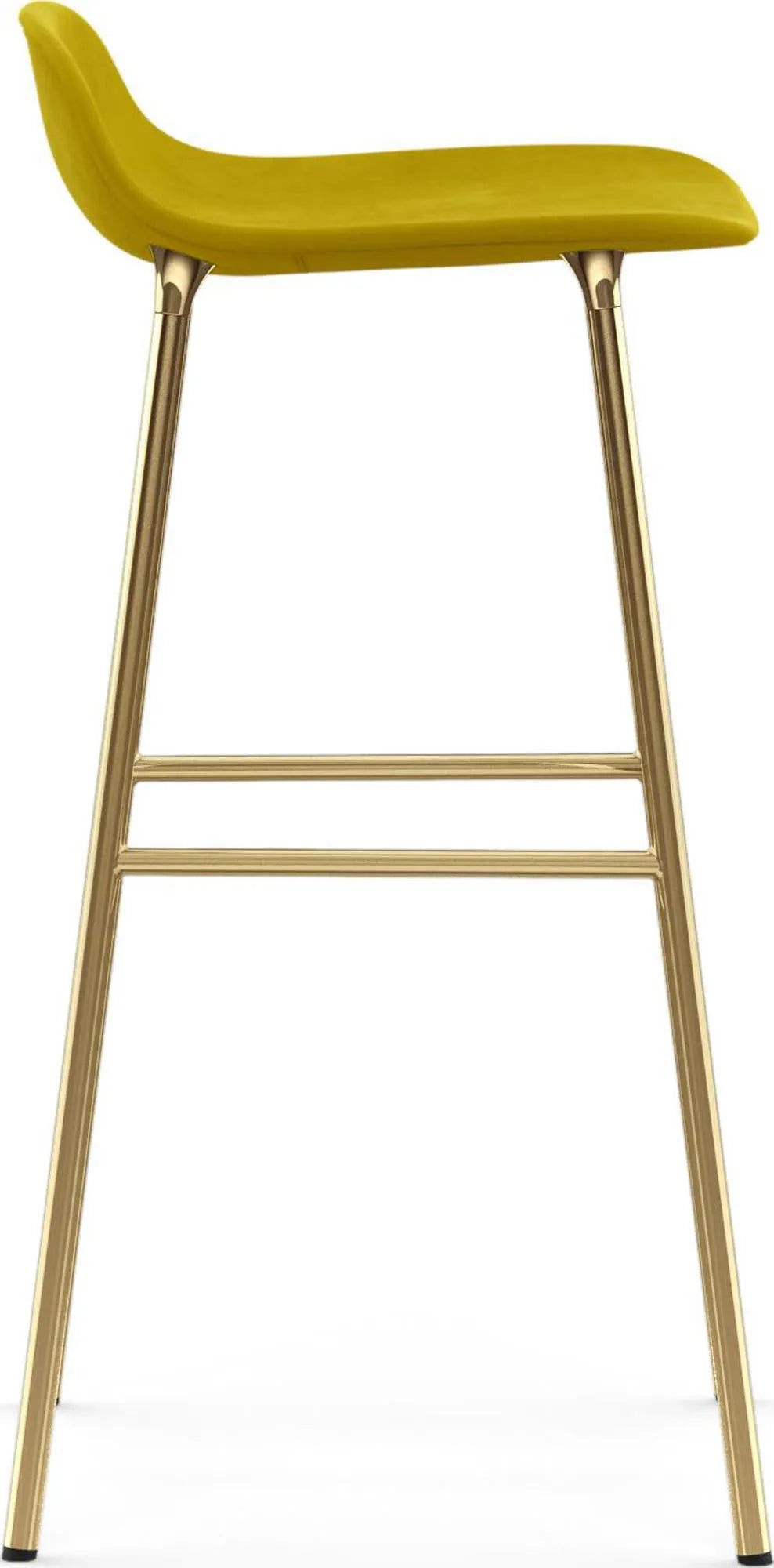 Eleganter 75 cm Barhocker von Normann Copenhagen, komfortabel gepolstert.