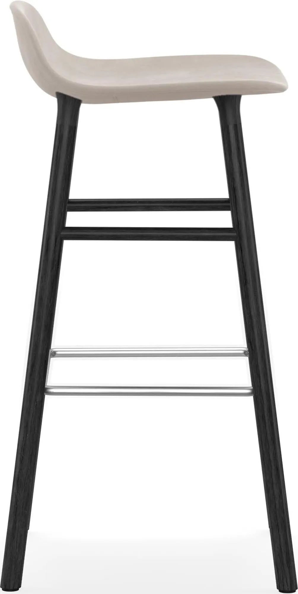 Eleganter 75 cm Barhocker von Normann Copenhagen, gepolstert.