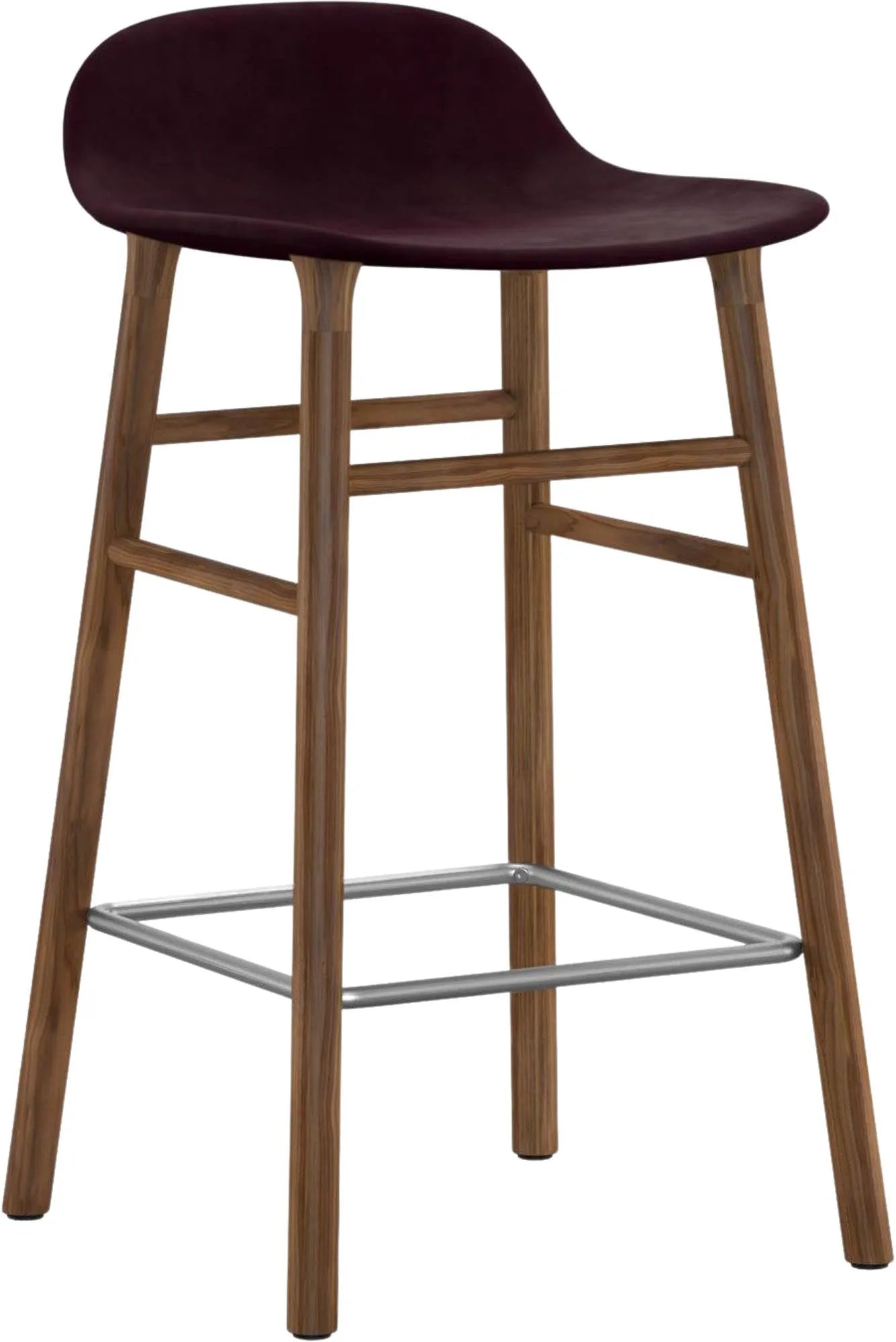 Eleganter 75 cm Barhocker von Normann Copenhagen, komfortabel gepolstert.