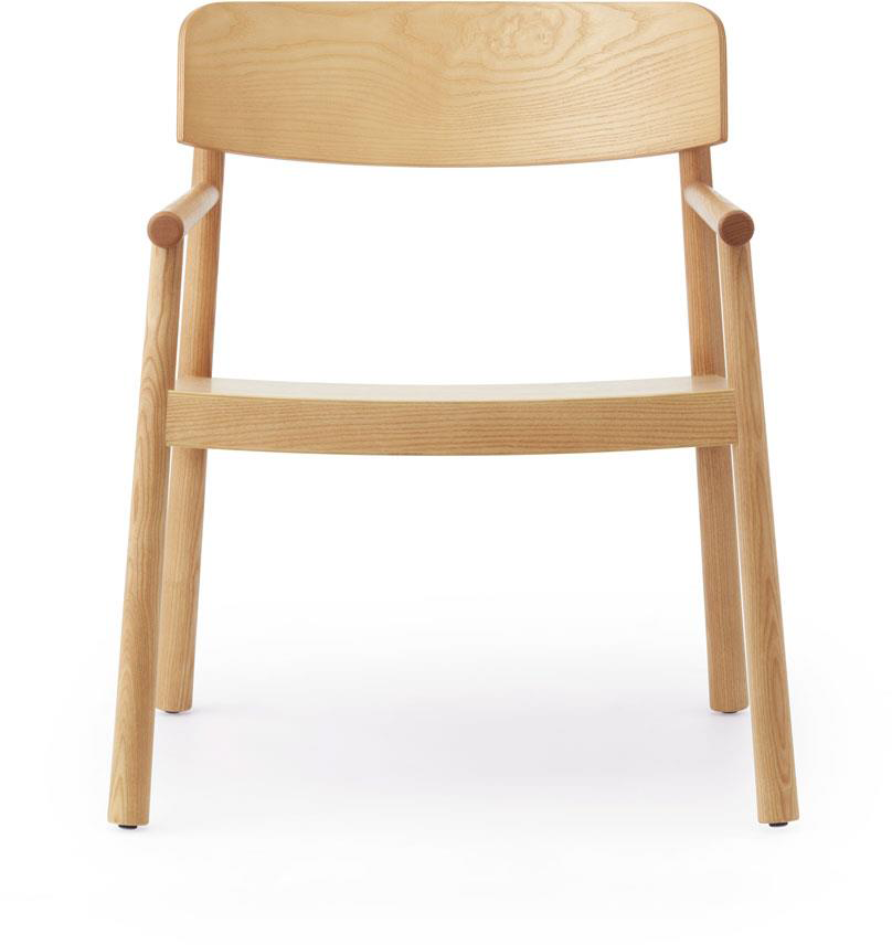 Timb Loungesessel in Natur präsentiert im Onlineshop von KAQTU Design AG. Sessel ist von Normann Copenhagen