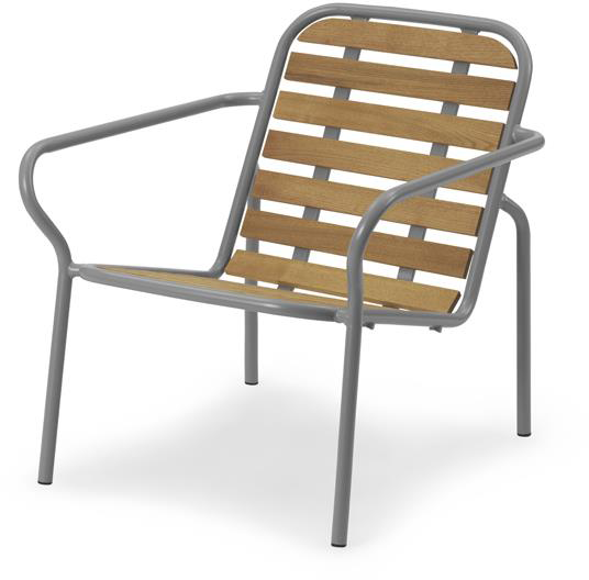 Vig Robinia Loungesessel  in Natur / Grau präsentiert im Onlineshop von KAQTU Design AG. Outdoor-Sessel ist von Normann Copenhagen