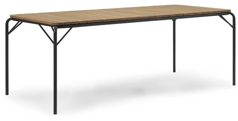 Vig Robinia Tisch in Natur / Schwarz präsentiert im Onlineshop von KAQTU Design AG. Gartentisch ist von Normann Copenhagen