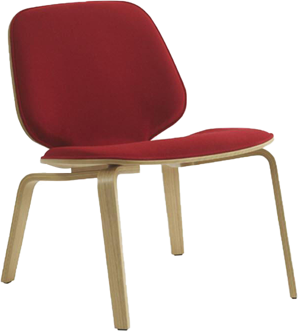 My Chair Lounge-Sessel Eiche Frontpolster - KAQTU Design