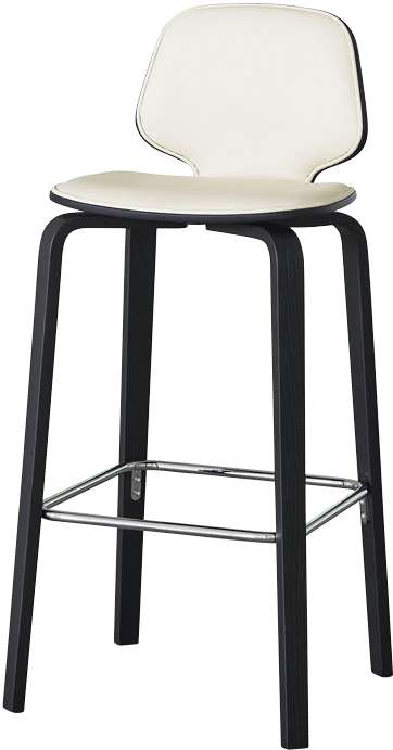 My Chair Barhocker 75 cm schwarz Frontpolster - KAQTU Design