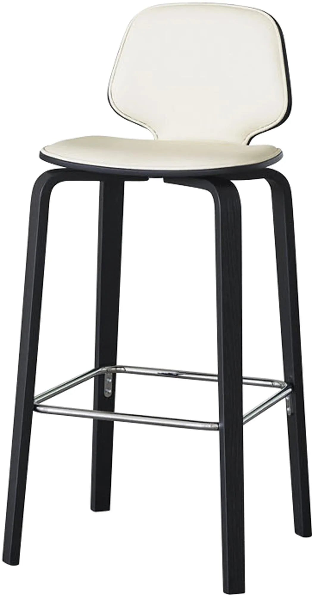 Der My Chair Barhocker 75 cm in Schwarz von Normann Copenhagen besticht durch seine minimalistische Silhouette und einladende Optik.