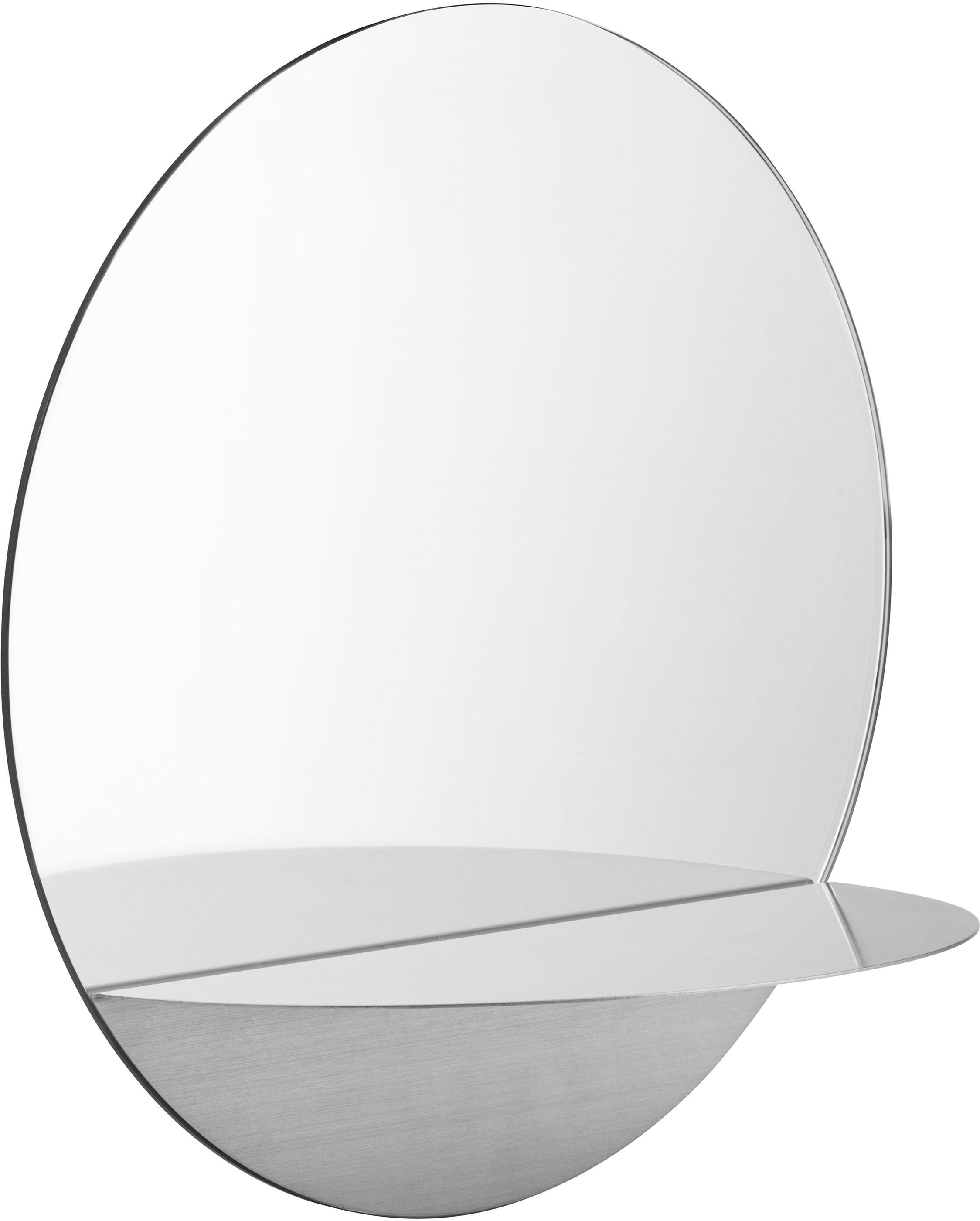 Horizon Spiegel rund in Silber präsentiert im Onlineshop von KAQTU Design AG. Spiegel ist von Normann Copenhagen