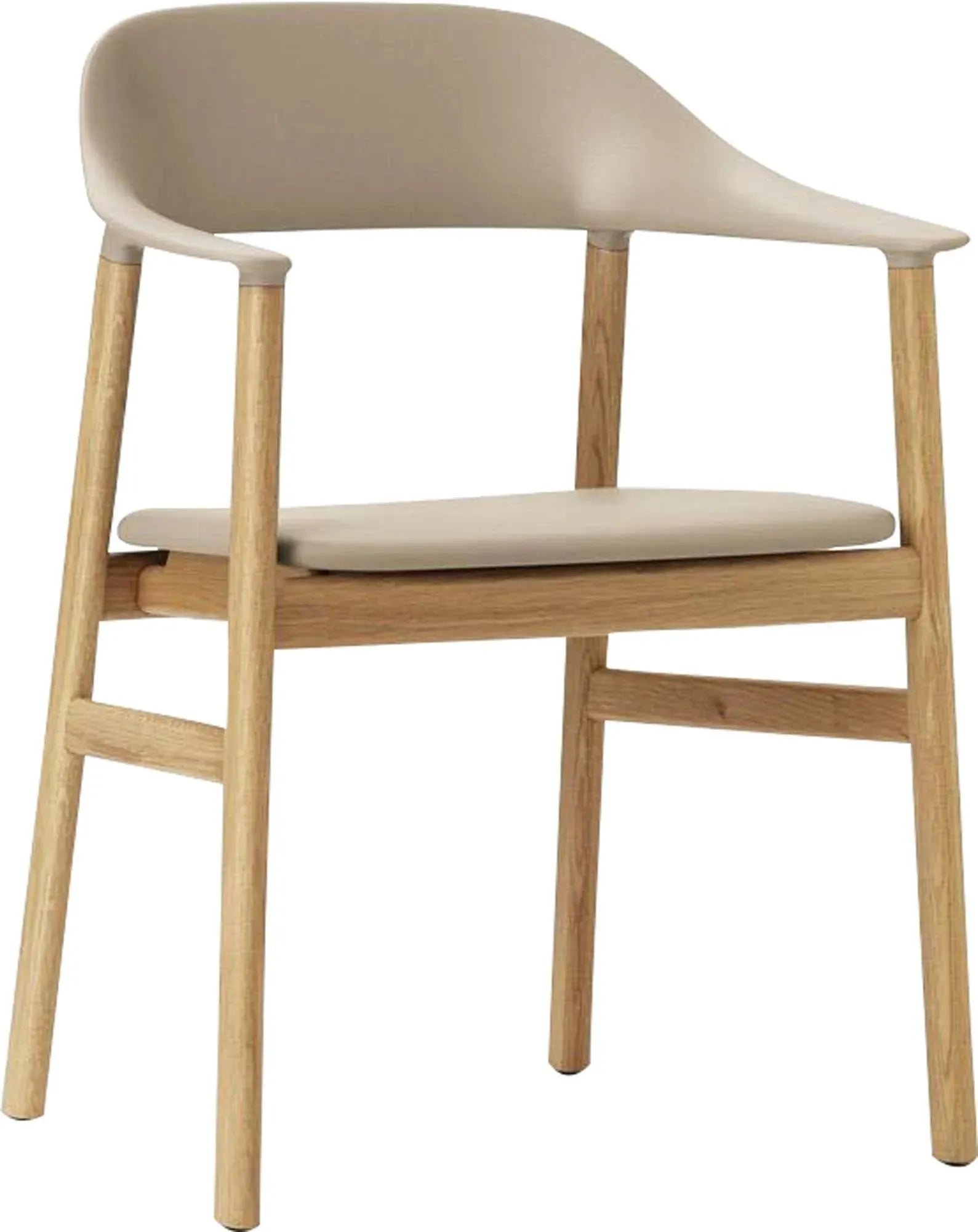 Zeitloser Herit Stuhl mit Armlehnen von Normann Copenhagen.
