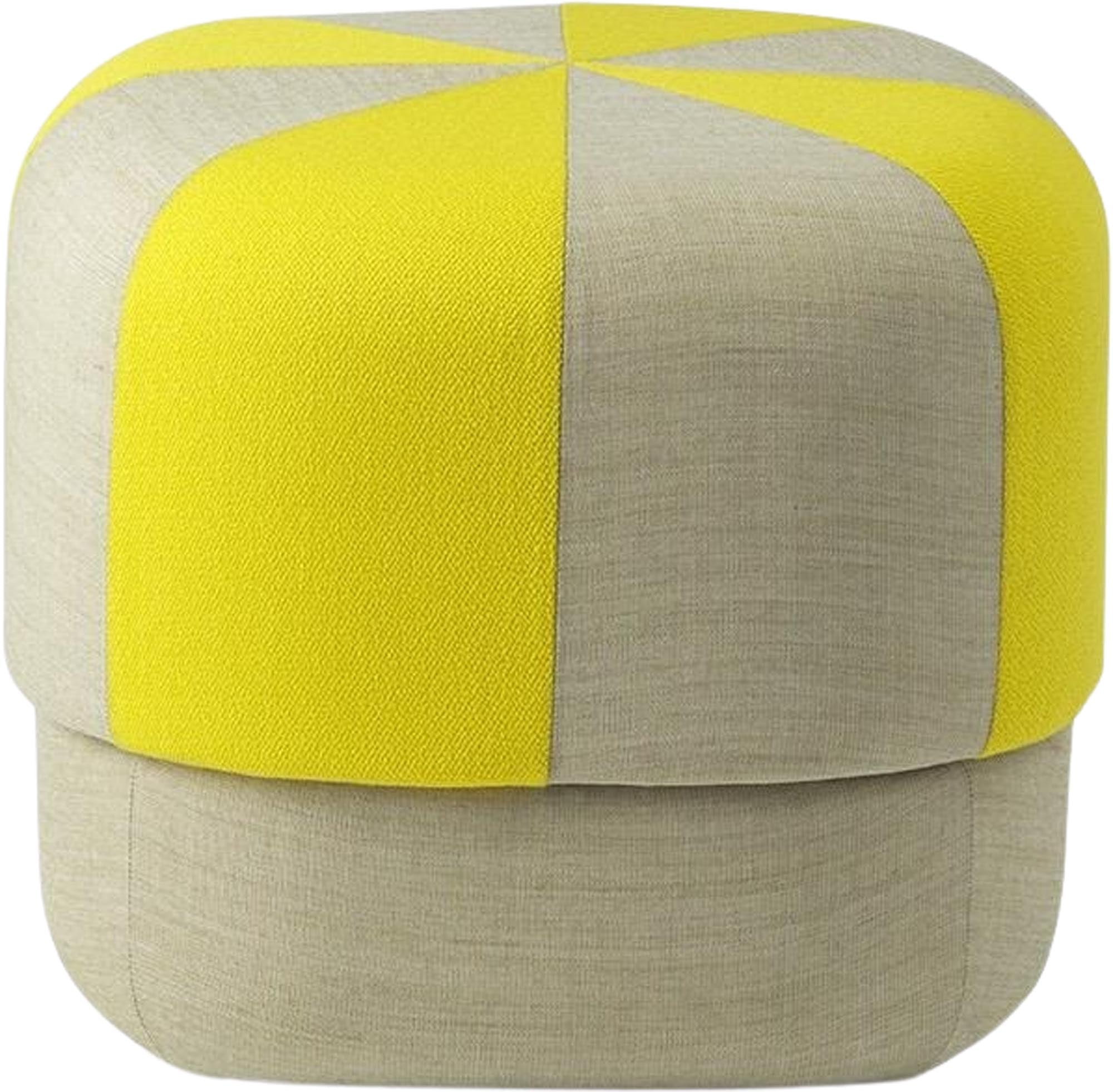 Circus Pouf Duo Klein Gelb in  präsentiert im Onlineshop von KAQTU Design AG. Hocker ist von Normann Copenhagen