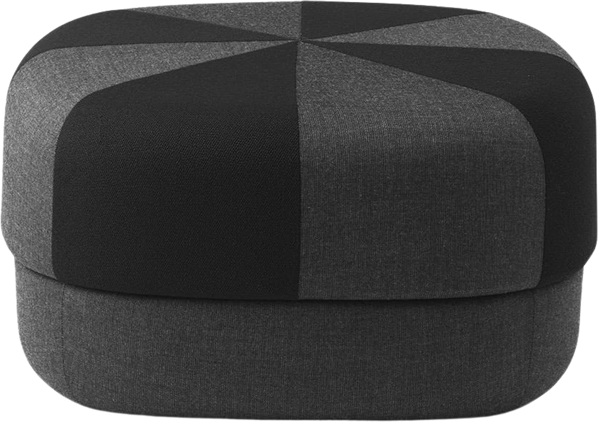 Circus Pouf Duo Gross Schwarz in  präsentiert im Onlineshop von KAQTU Design AG. Hocker ist von Normann Copenhagen