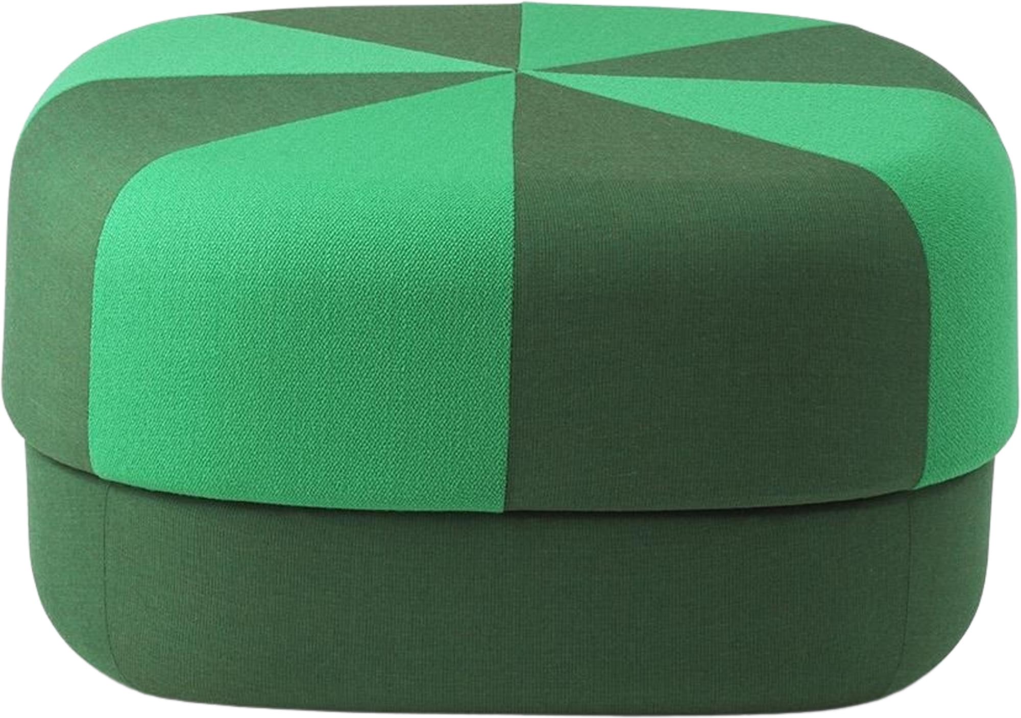 Circus Pouf Duo Gross Grün in  präsentiert im Onlineshop von KAQTU Design AG. Hocker ist von Normann Copenhagen