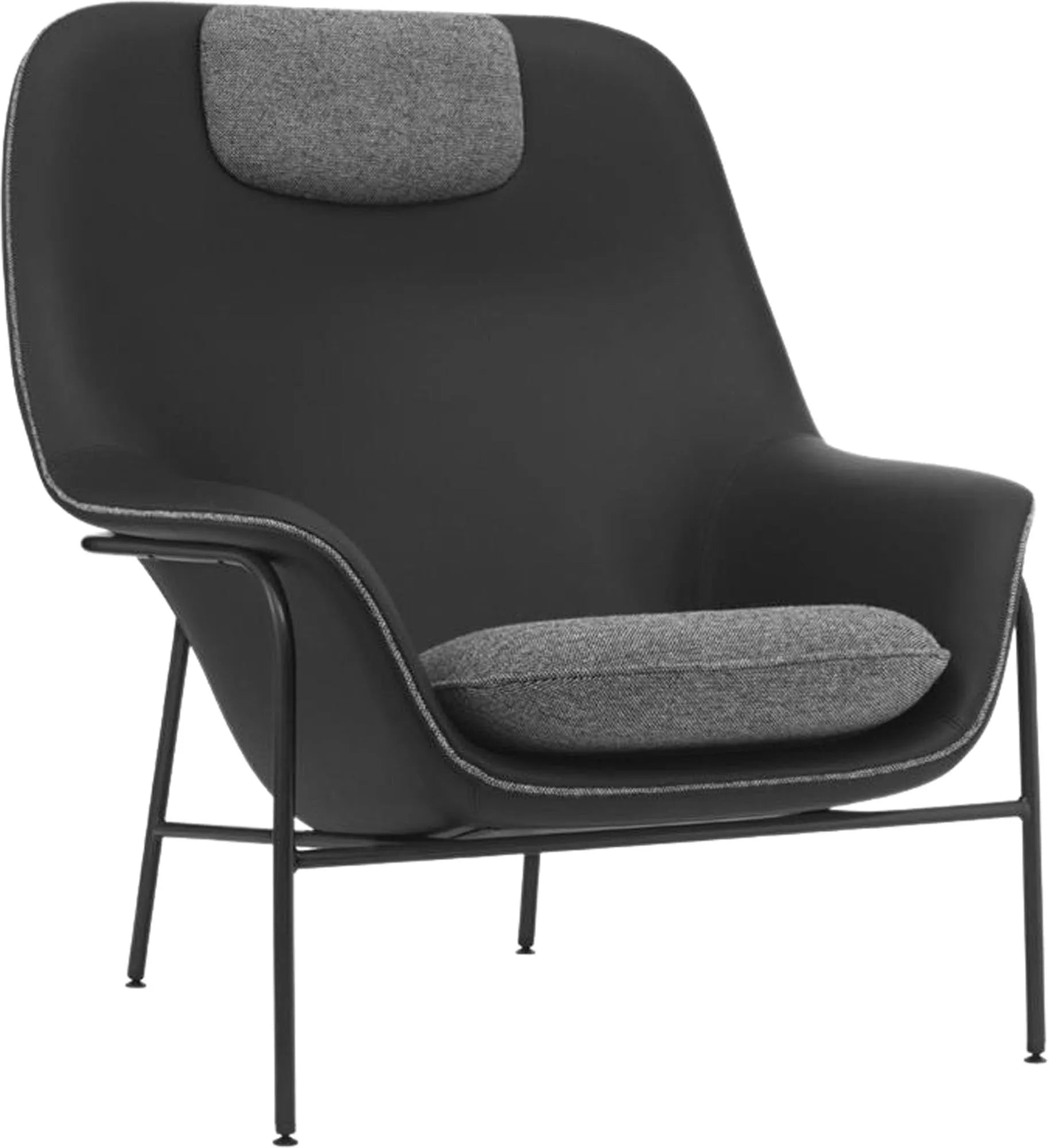 Eleganter Drape Lounge Sessel Hoch mit Kopfstütze von Normann Copenhagen.