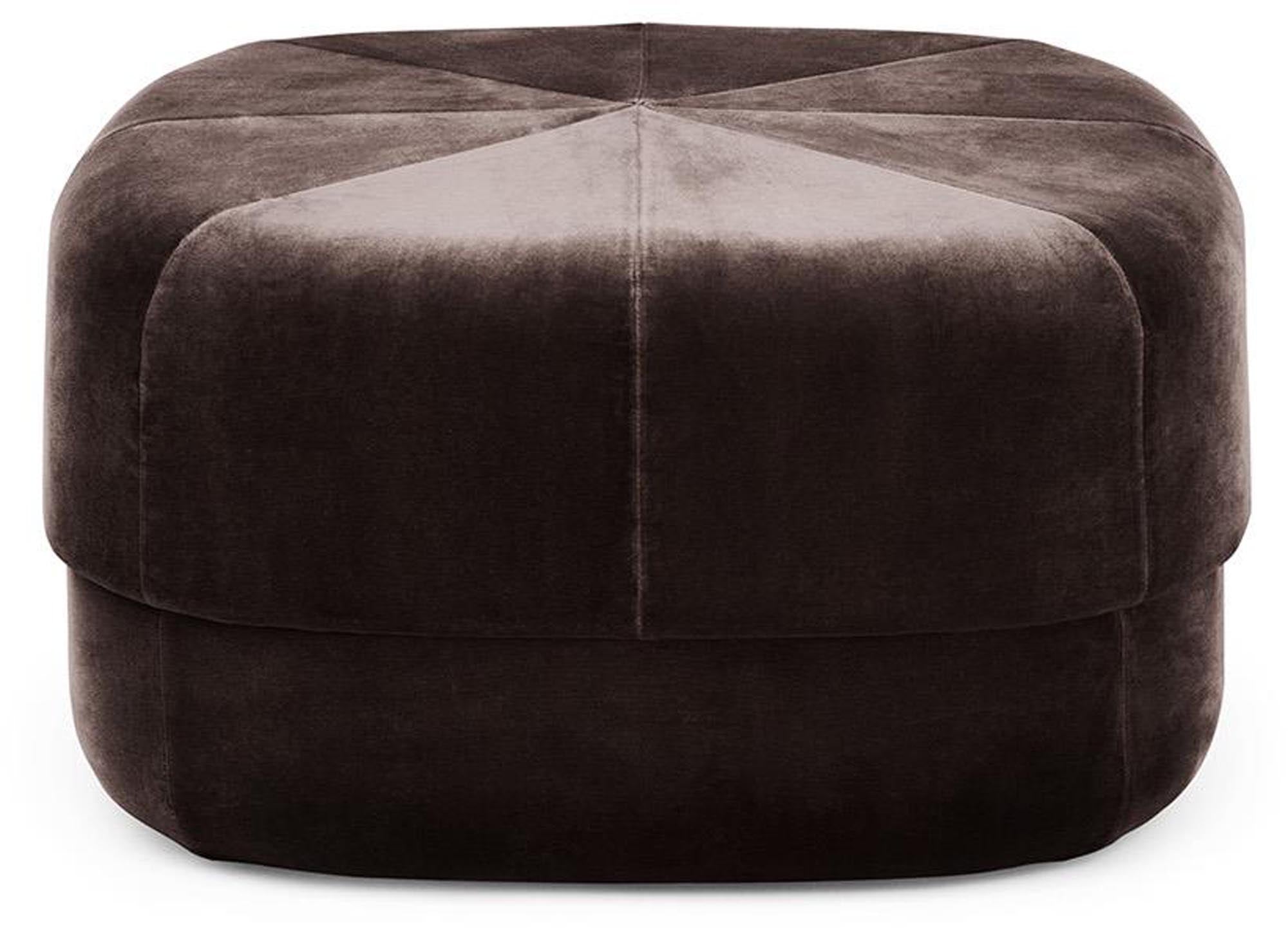 Circus Pouf Groß Coffee/Velour