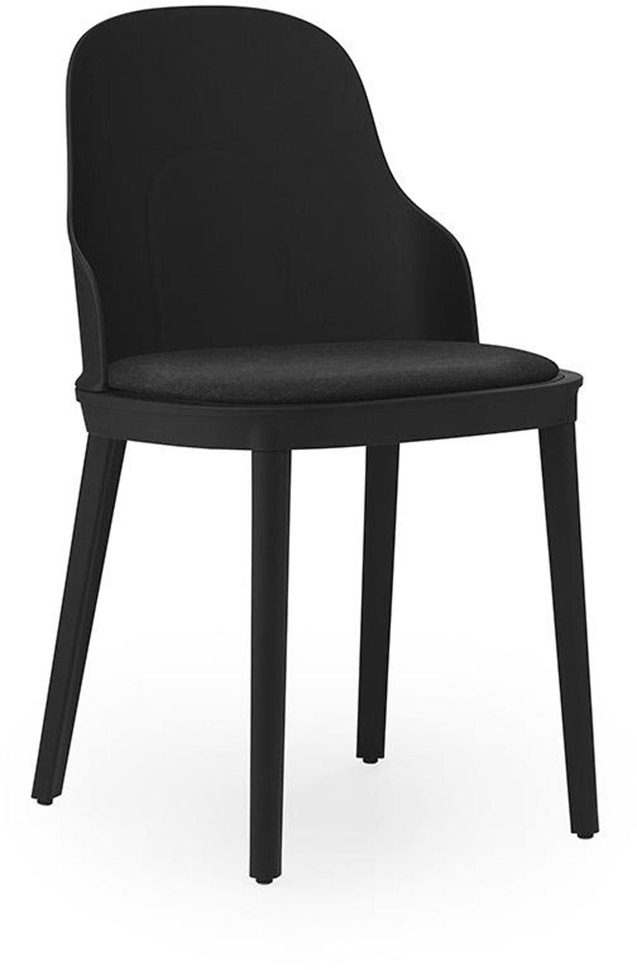 Allez Stuhl gepolstert Main Line Flax, schwarz/polypropylen in  präsentiert im Onlineshop von KAQTU Design AG. Stuhl ist von Normann Copenhagen