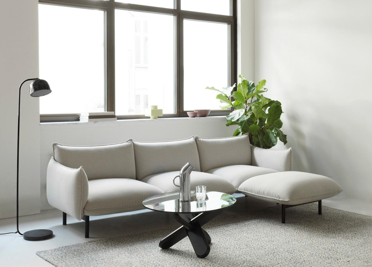Ark modulares Sofa 420 Chaise Longue rechte Armlehne Schwarz Stahl Steelcut Trio in Steelcut Trio 205 präsentiert im Onlineshop von KAQTU Design AG. Modulares Sofa ist von Normann Copenhagen
