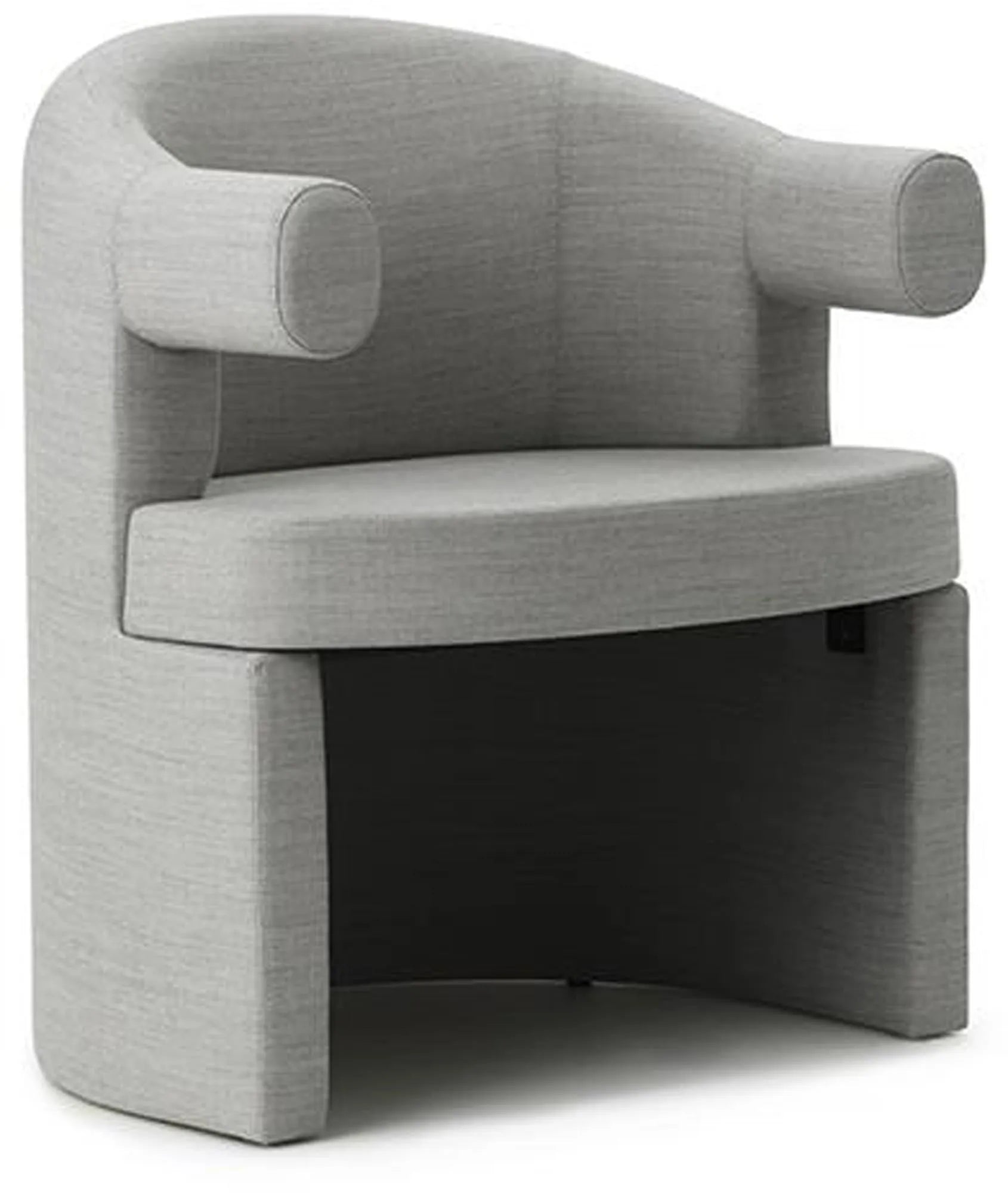 Der Burra Stuhl von Normann Copenhagen: Weichheit trifft auf skulpturales Design, inspiriert von Burrata-Käse.