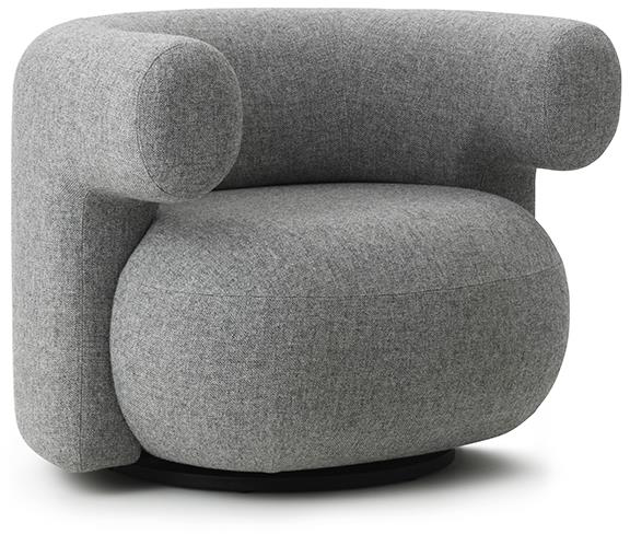 Burra Sessel in Grau präsentiert im Onlineshop von KAQTU Design AG. Sessel mit Armlehnen ist von Normann Copenhagen