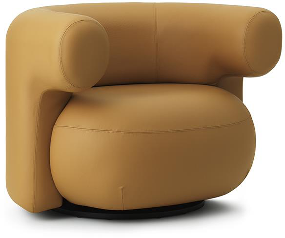 Burra Sessel in Senfgelb präsentiert im Onlineshop von KAQTU Design AG. Sessel mit Armlehnen ist von Normann Copenhagen