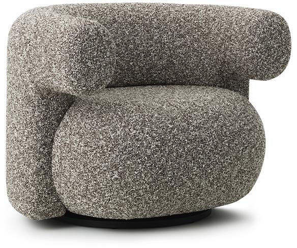 Burra Sessel in Grau präsentiert im Onlineshop von KAQTU Design AG. Sessel mit Armlehnen ist von Normann Copenhagen
