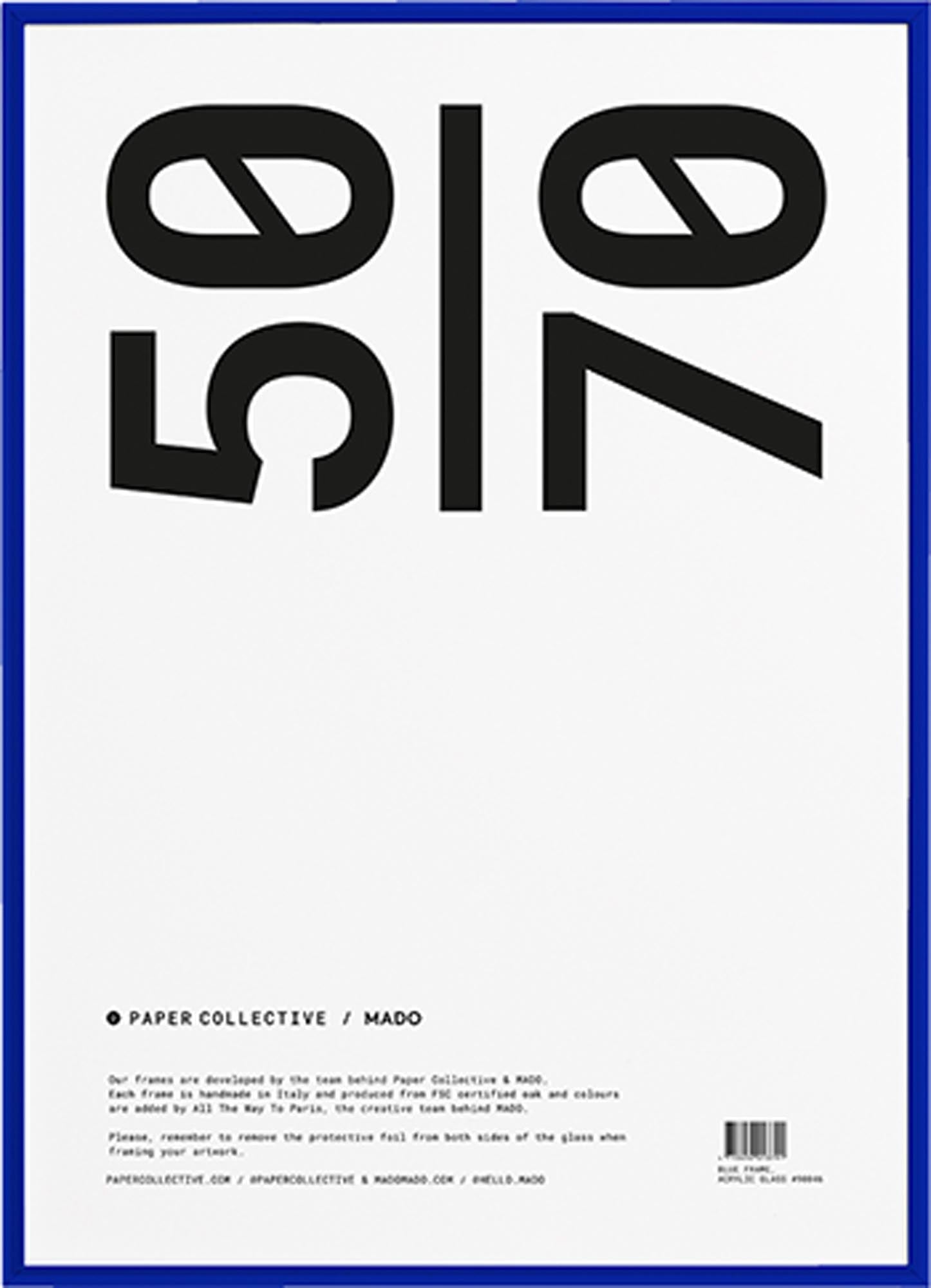 Moderner Kunstdruck im Rahmen von Paper Collective für stilvolle Räume.