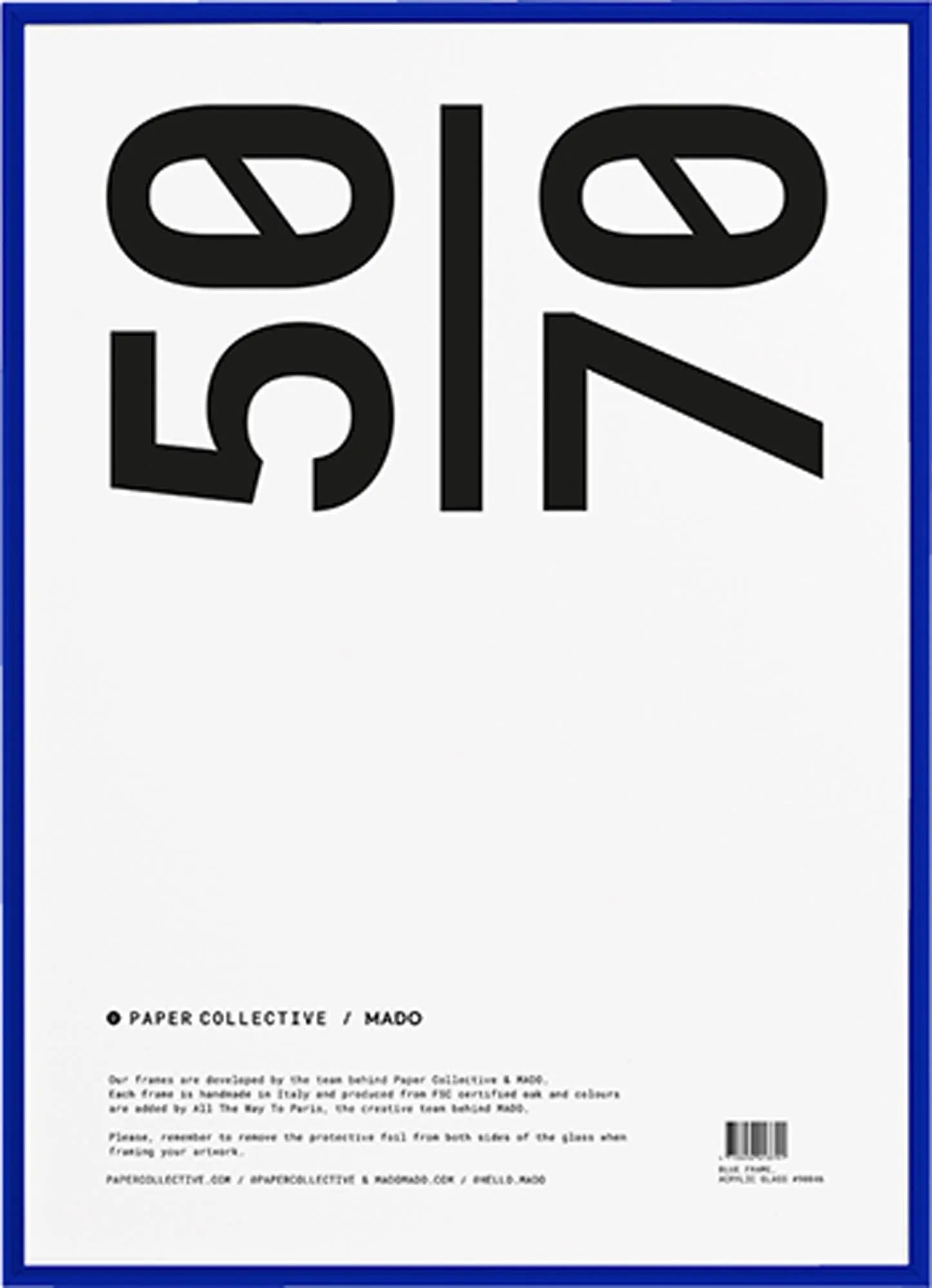 Moderner Kunstdruck im Rahmen von Paper Collective für stilvolle Räume.