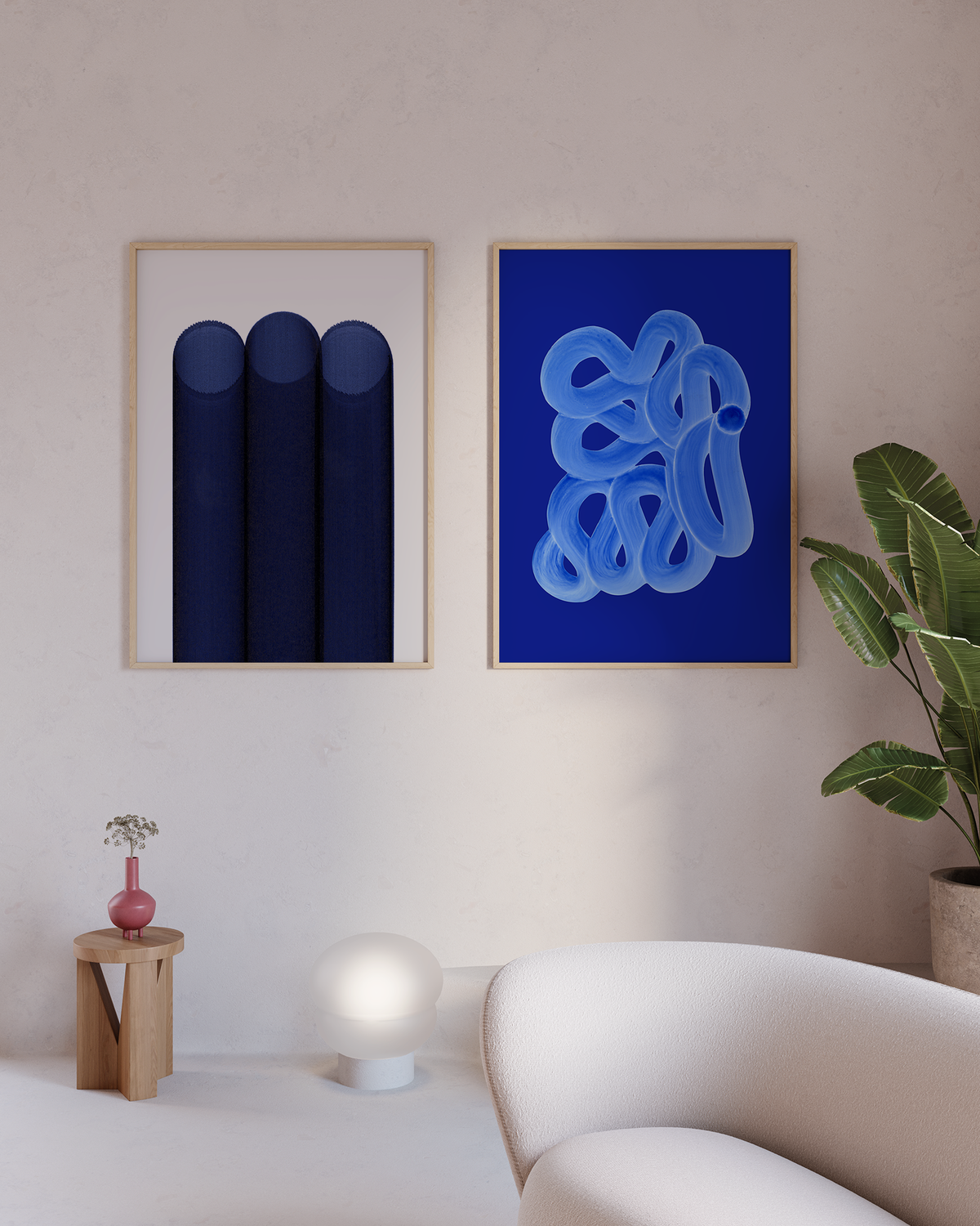 Blue Brush  in Blau präsentiert im Onlineshop von KAQTU Design AG. Bild ist von Paper Collective