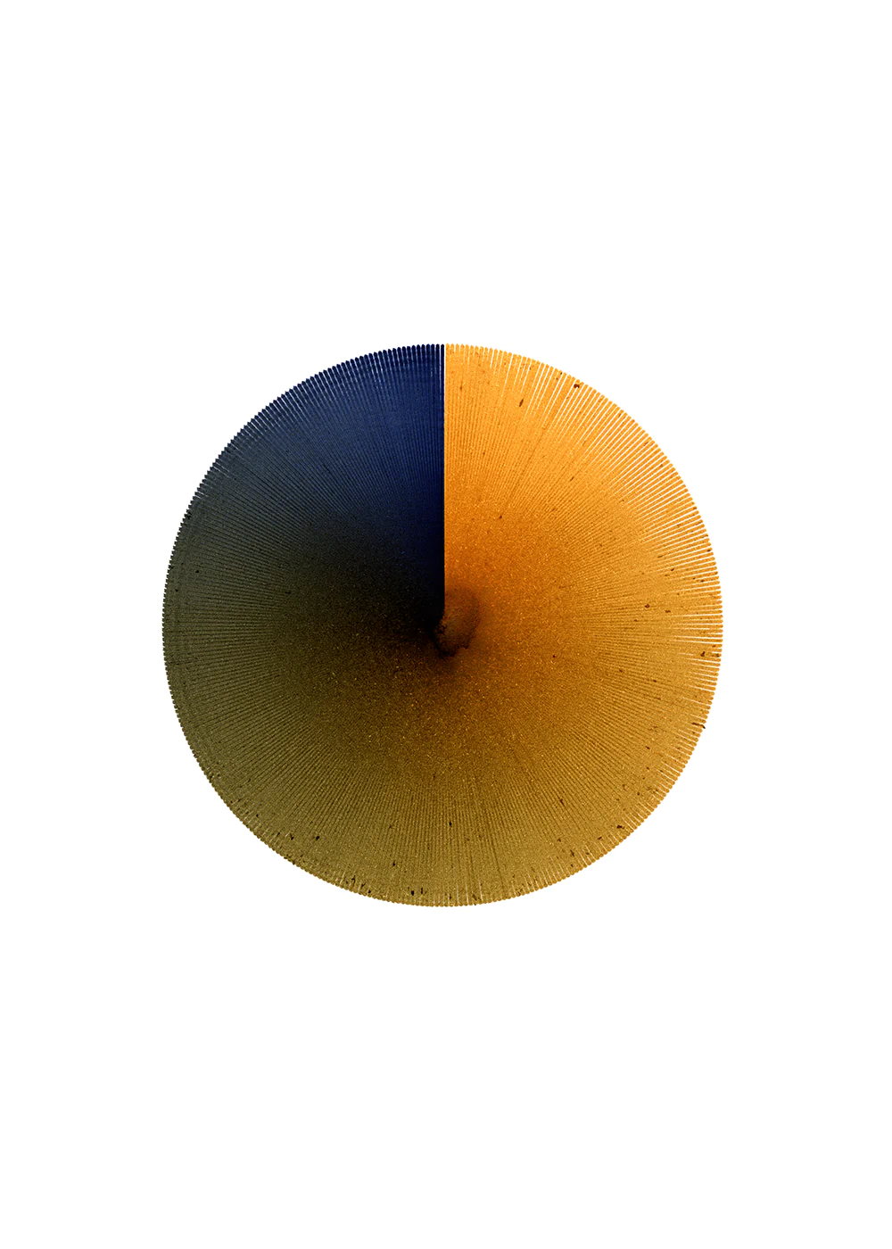 Perfect Circle  in Orange / Blau / Weiss präsentiert im Onlineshop von KAQTU Design AG. Bild ist von Paper Collective