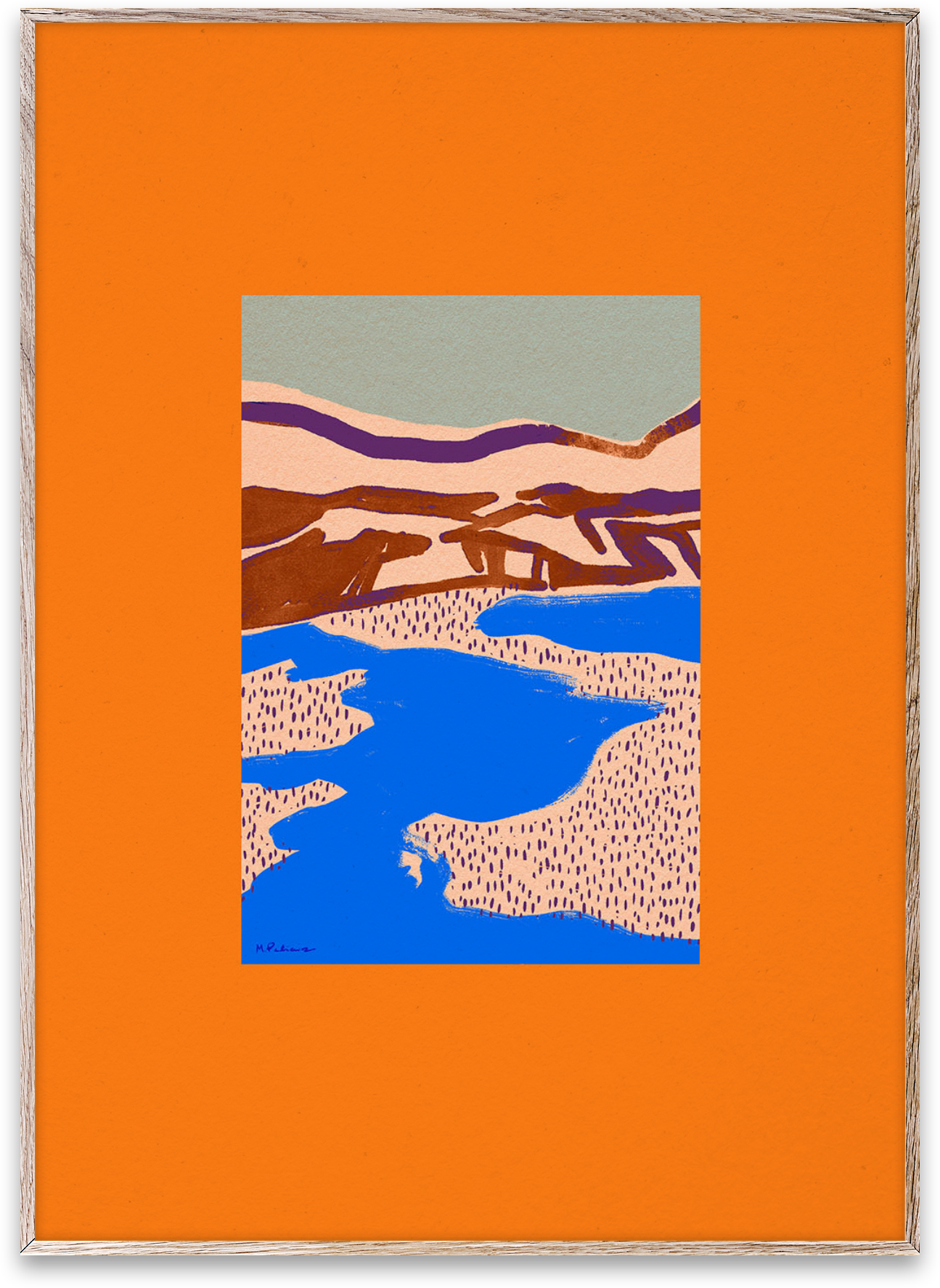 Orange Landscape  in Multicolor präsentiert im Onlineshop von KAQTU Design AG. Bild ist von Paper Collective