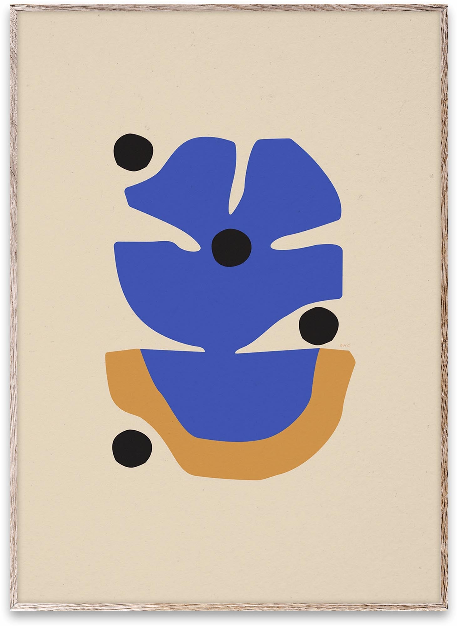 Flor Azul Kunstdruck: Lebendige Farben, botanische Motive, umweltfreundlich, nachhaltig, für moderne Räume.