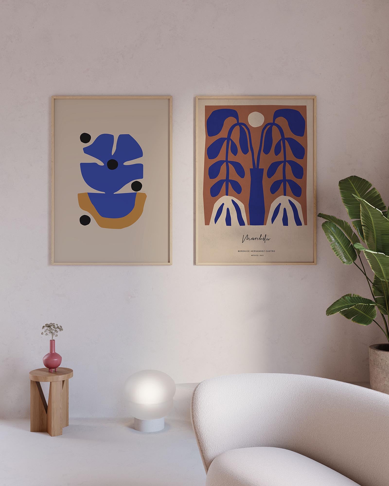 Flor Azul  Kunstdruck
