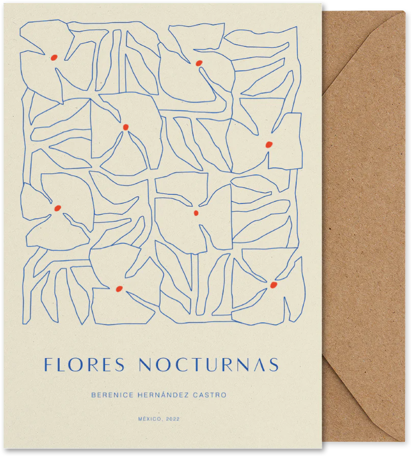 Flores Nocturnas 01  in Multicolor präsentiert im Onlineshop von KAQTU Design AG. Bild ist von Paper Collective