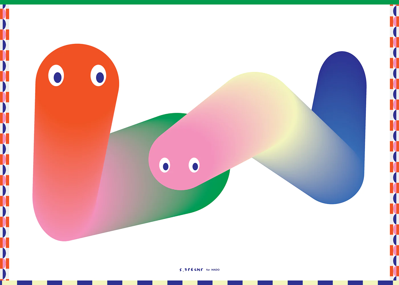Worms  in Multicolor präsentiert im Onlineshop von KAQTU Design AG. Bild ist von Paper Collective