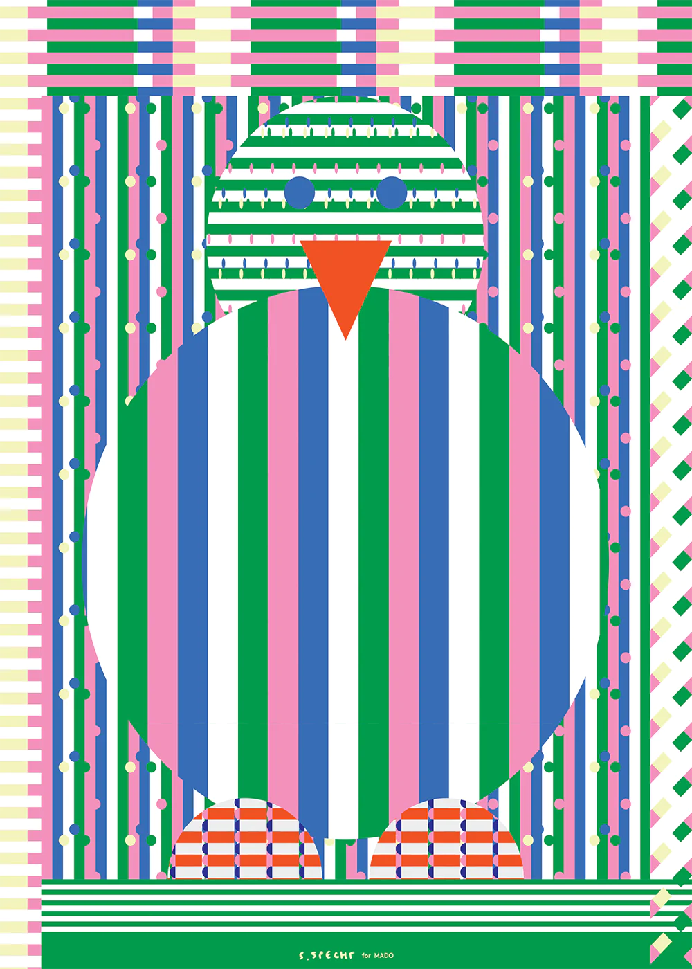 Chicken  in Multicolor präsentiert im Onlineshop von KAQTU Design AG. Bild ist von Paper Collective