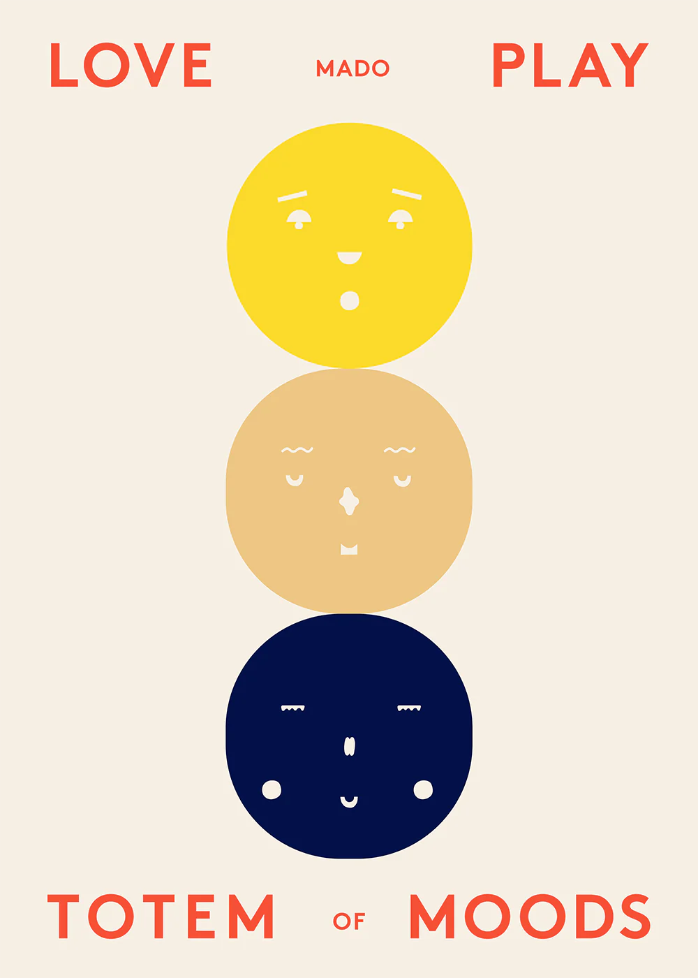 Totem of Moods  in Multicolor präsentiert im Onlineshop von KAQTU Design AG. Bild ist von Paper Collective