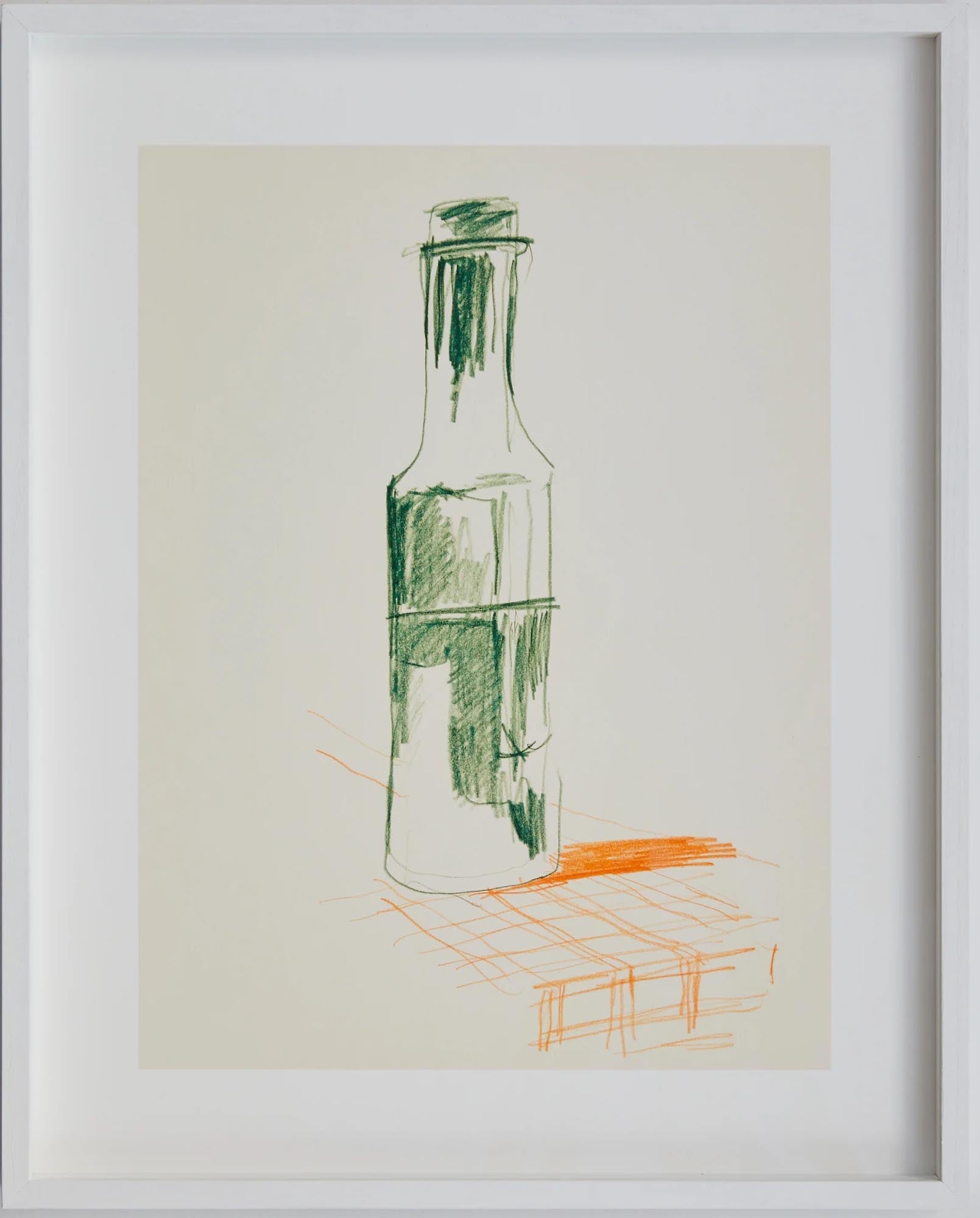 "Studio Life 01 Bottle" von Paper Collective: Ein gerahmter Kunstdruck, der Design und Funktionalität vereint. Limitierte Edition.