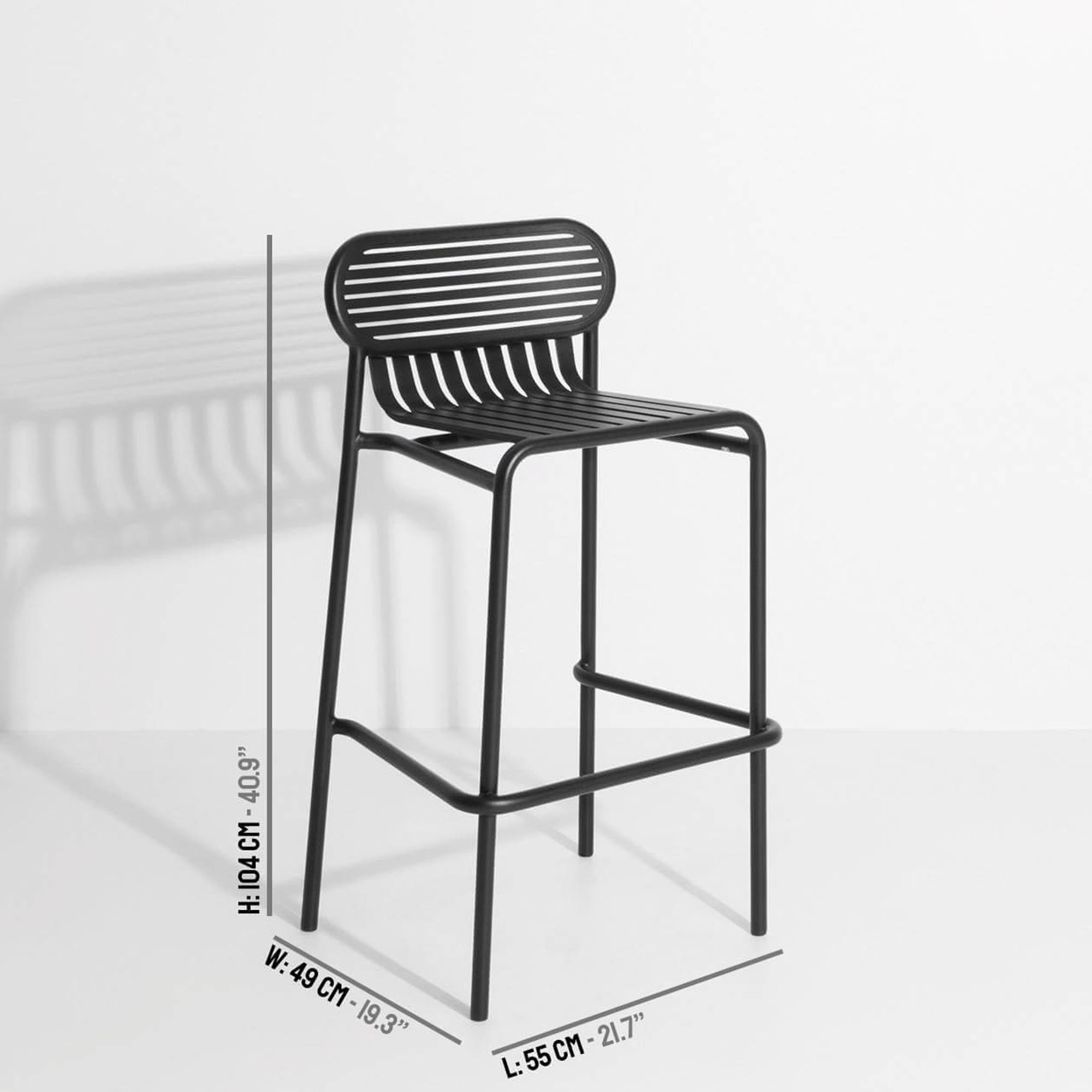 Eleganter Week-End Barhocker von Petite Friture für Outdoor-Genuss.