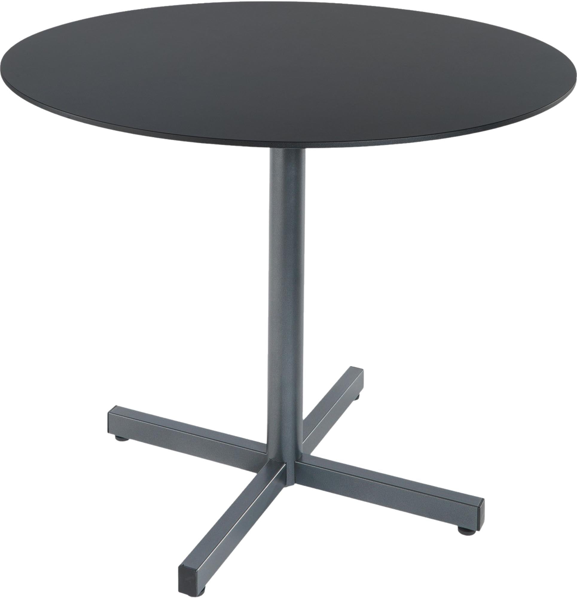 Luzern Glasfaser-Gartentisch Decor ø80 klappbar in Anthrazit / Graphit präsentiert im Onlineshop von KAQTU Design AG. Gartentisch ist von Schaffner