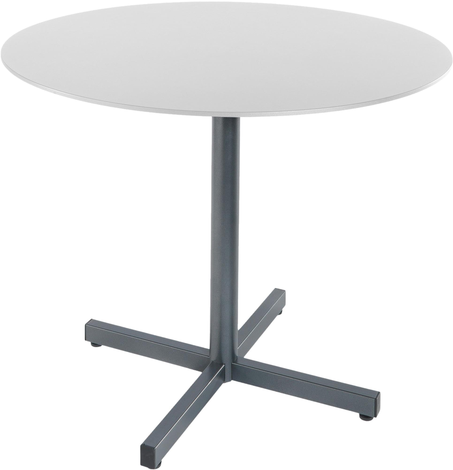 Luzern Glasfaser-Gartentisch Decor ø80 klappbar in Weiss / Graphit präsentiert im Onlineshop von KAQTU Design AG. Gartentisch ist von Schaffner