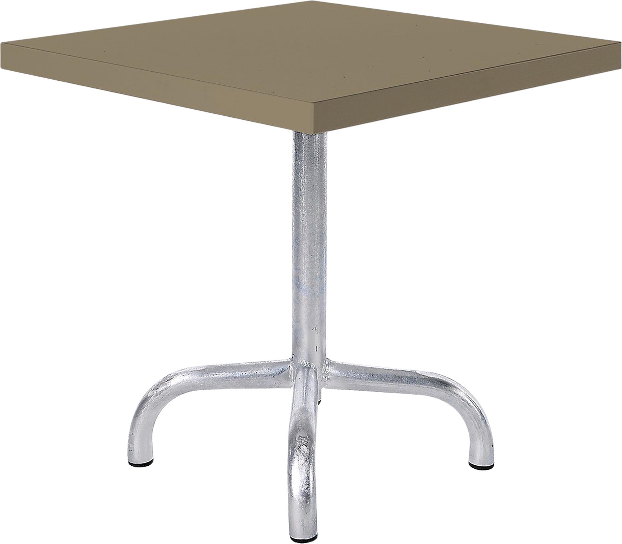 Hochwertiger Säntis Metall-Beistelltisch 50x50 cm für den Outdoor-Bereich, wetterfest, langlebig, stabil mit Bodenausgleich, perfekt für Garten, Balkon und Terrasse.