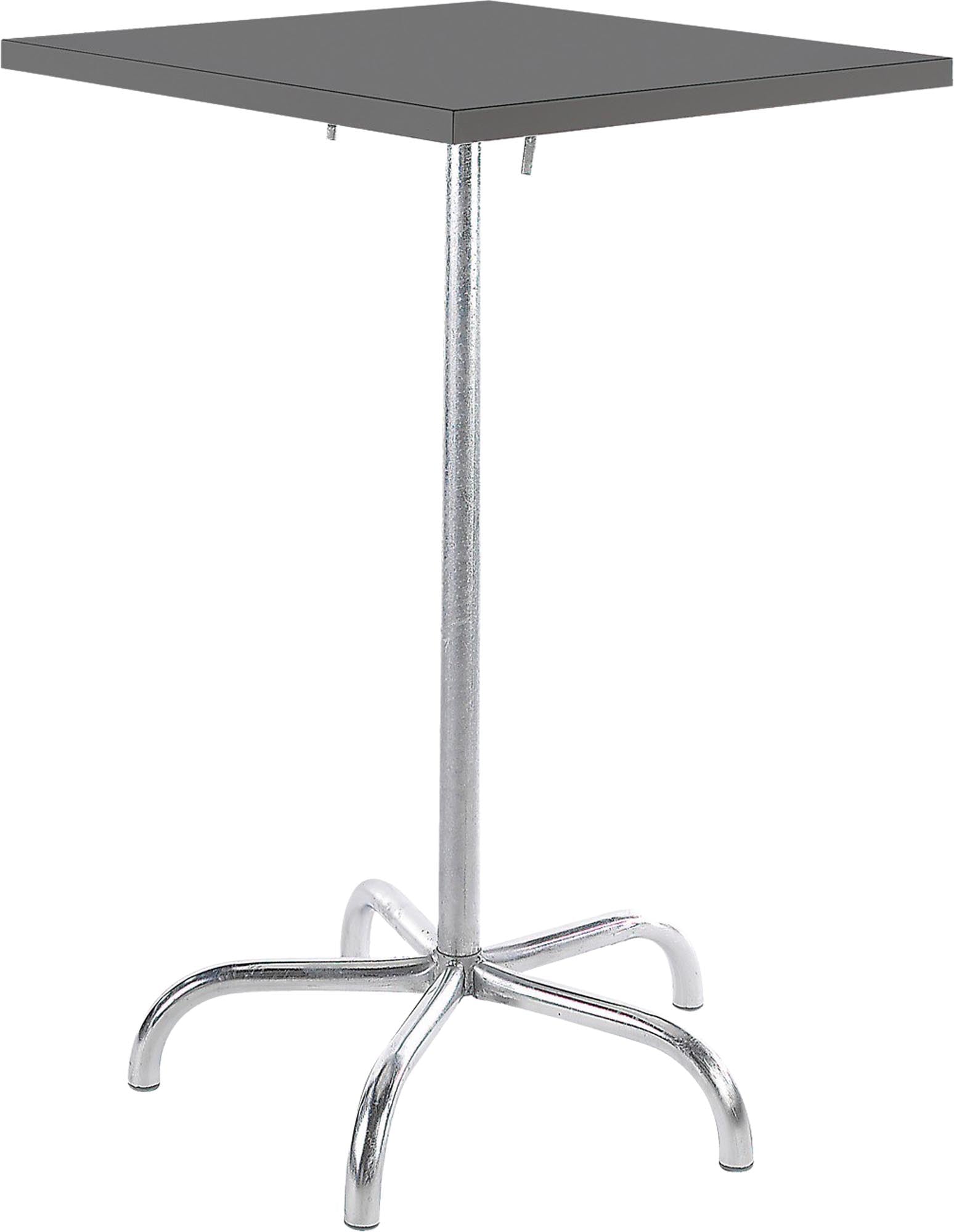 Säntis Metall-Stehtisch Outdoor 80x80 /110 klappbar in Graphit / Feuerverzinkt präsentiert im Onlineshop von KAQTU Design AG. Hochtisch Outdoor ist von Schaffner