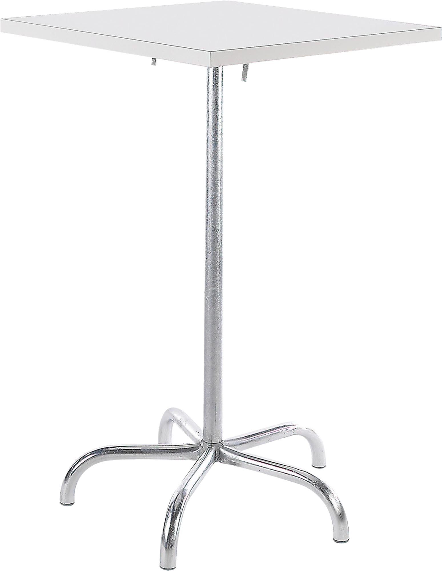 Säntis Metall-Stehtisch Outdoor 80x80 /110 klappbar in Weiss /Feuerverzinkt präsentiert im Onlineshop von KAQTU Design AG. Hochtisch Outdoor ist von Schaffner