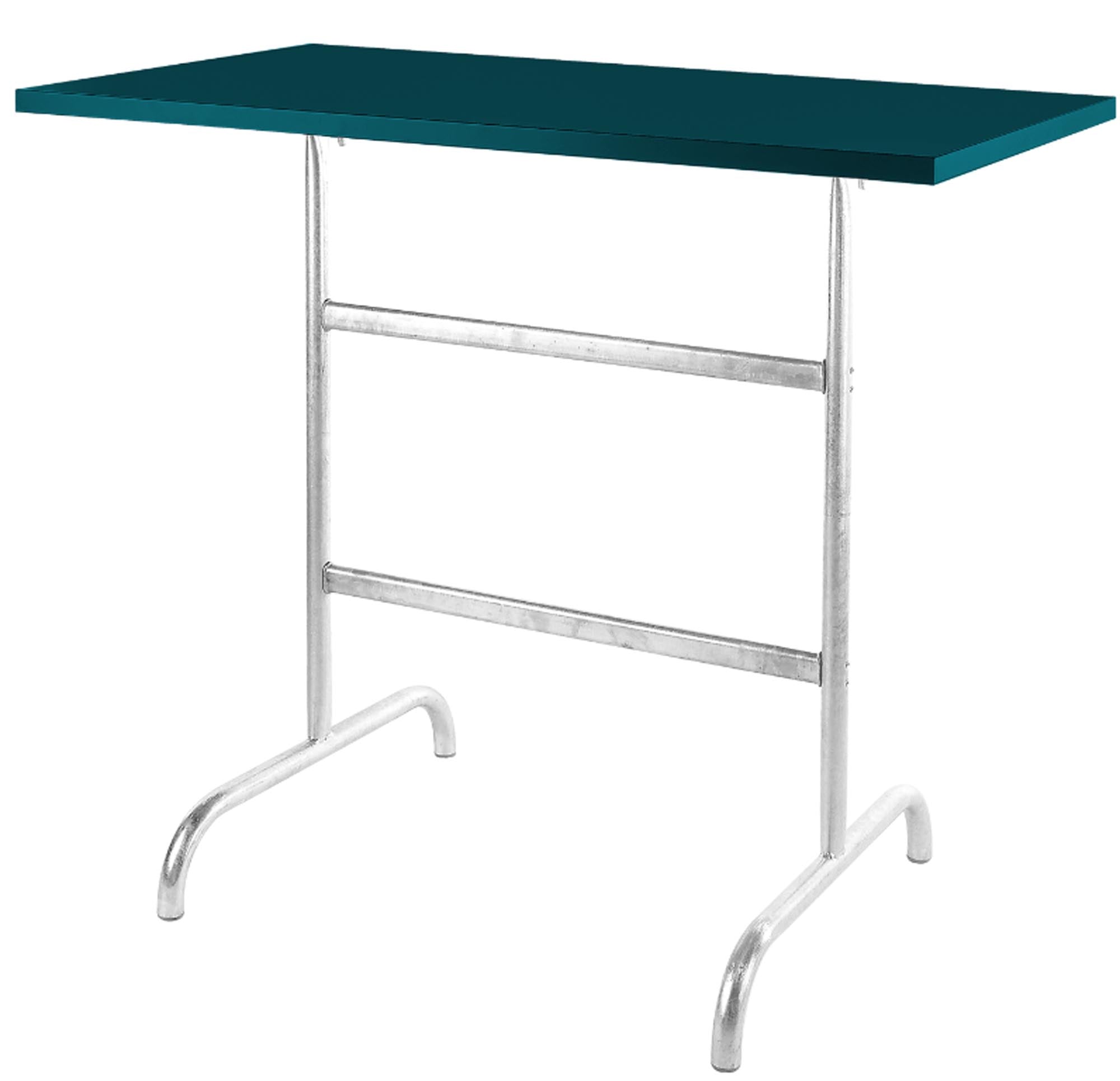 Säntis Metall-Stehtisch Outdoor 130x70 /110 klappbar in Kaliblau präsentiert im Onlineshop von KAQTU Design AG. Hochtisch Outdoor ist von Schaffner