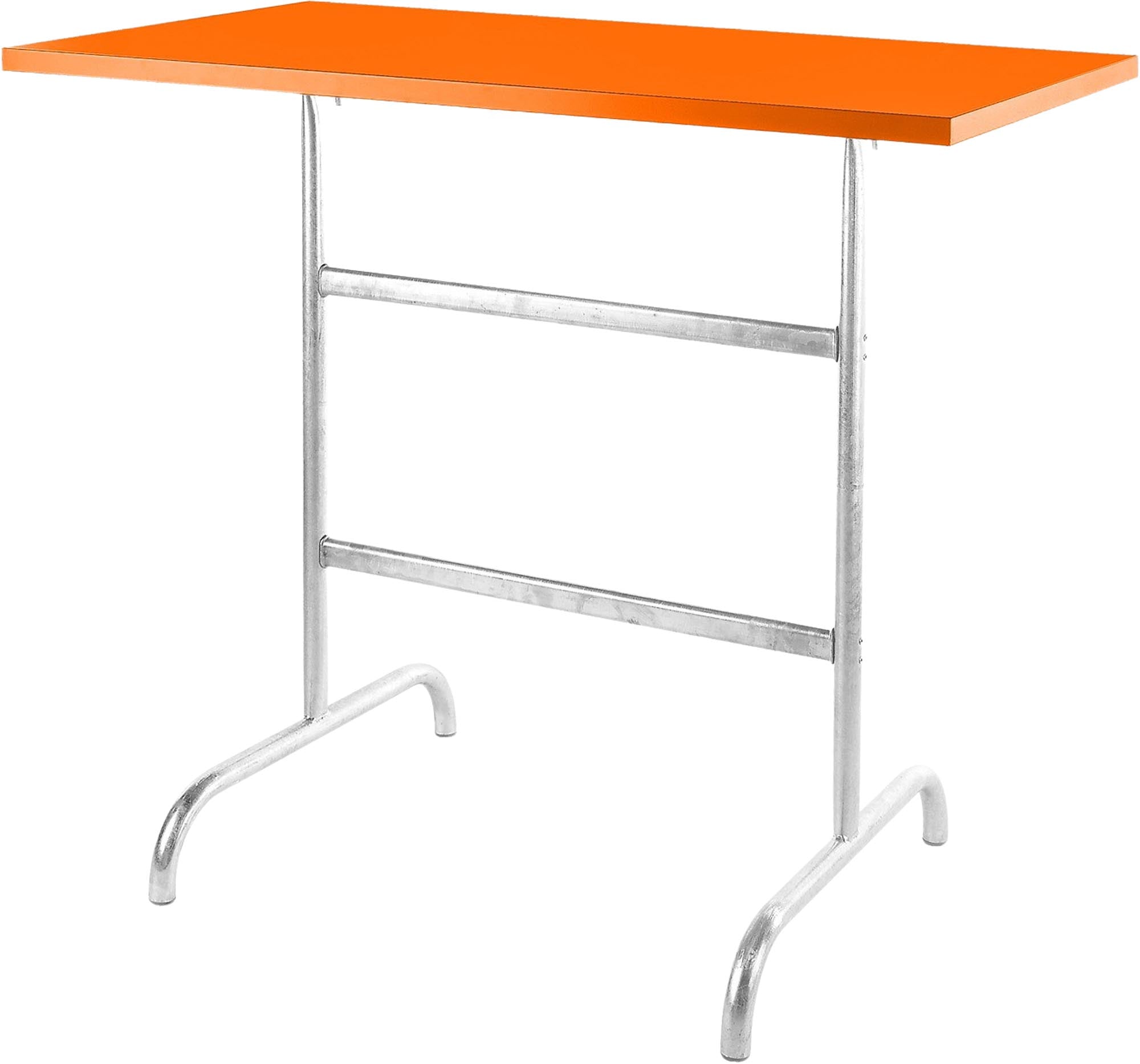Säntis Metall-Stehtisch Outdoor 130x70 /110 klappbar in Orange präsentiert im Onlineshop von KAQTU Design AG. Hochtisch Outdoor ist von Schaffner