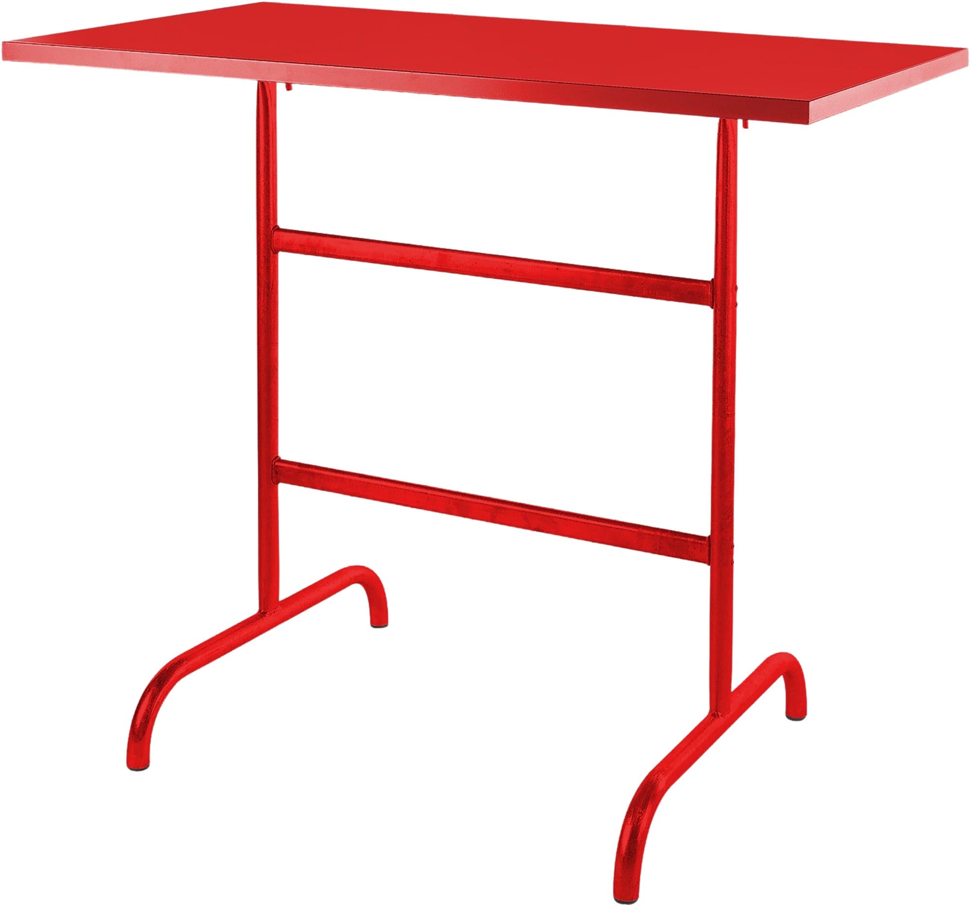 Säntis Metall-Stehtisch Outdoor 130x70 /110 klappbar in Rot präsentiert im Onlineshop von KAQTU Design AG. Hochtisch Outdoor ist von Schaffner