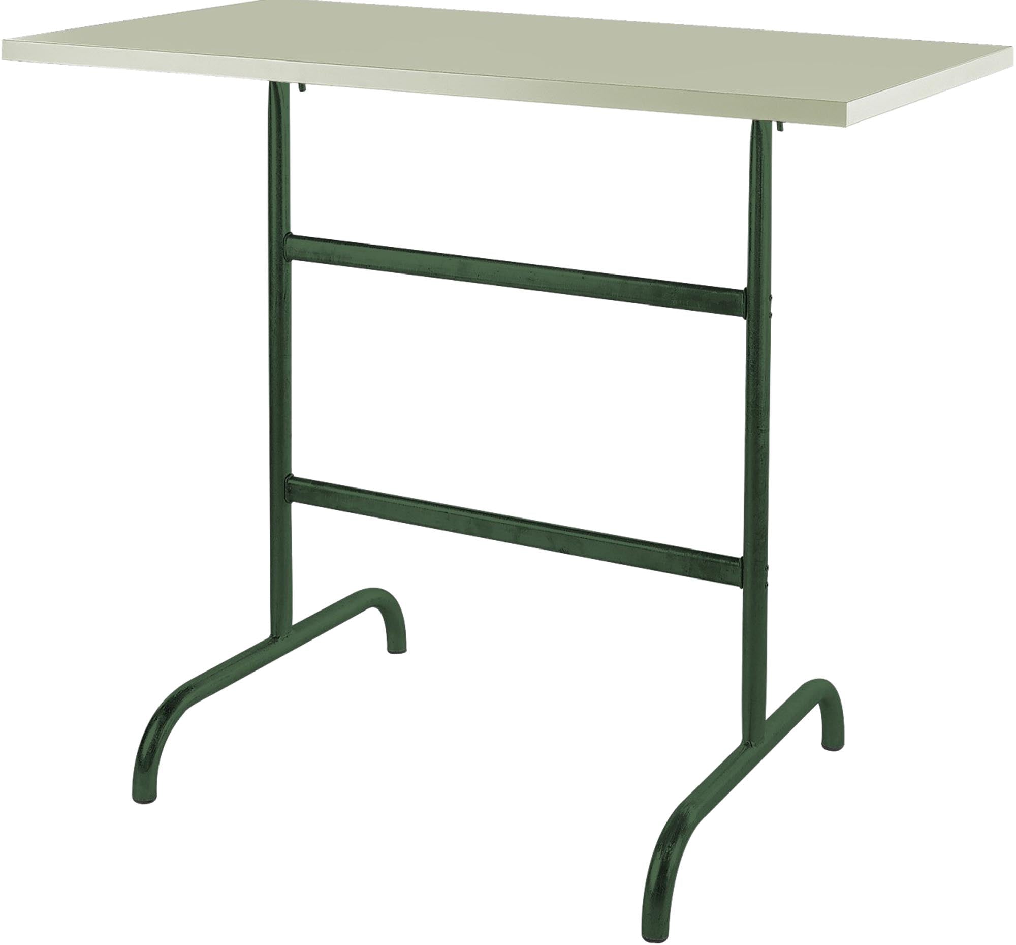 Säntis Metall-Stehtisch Outdoor 130x70 /110 klappbar in Pastellgrün / Tannengrün präsentiert im Onlineshop von KAQTU Design AG. Hochtisch Outdoor ist von Schaffner