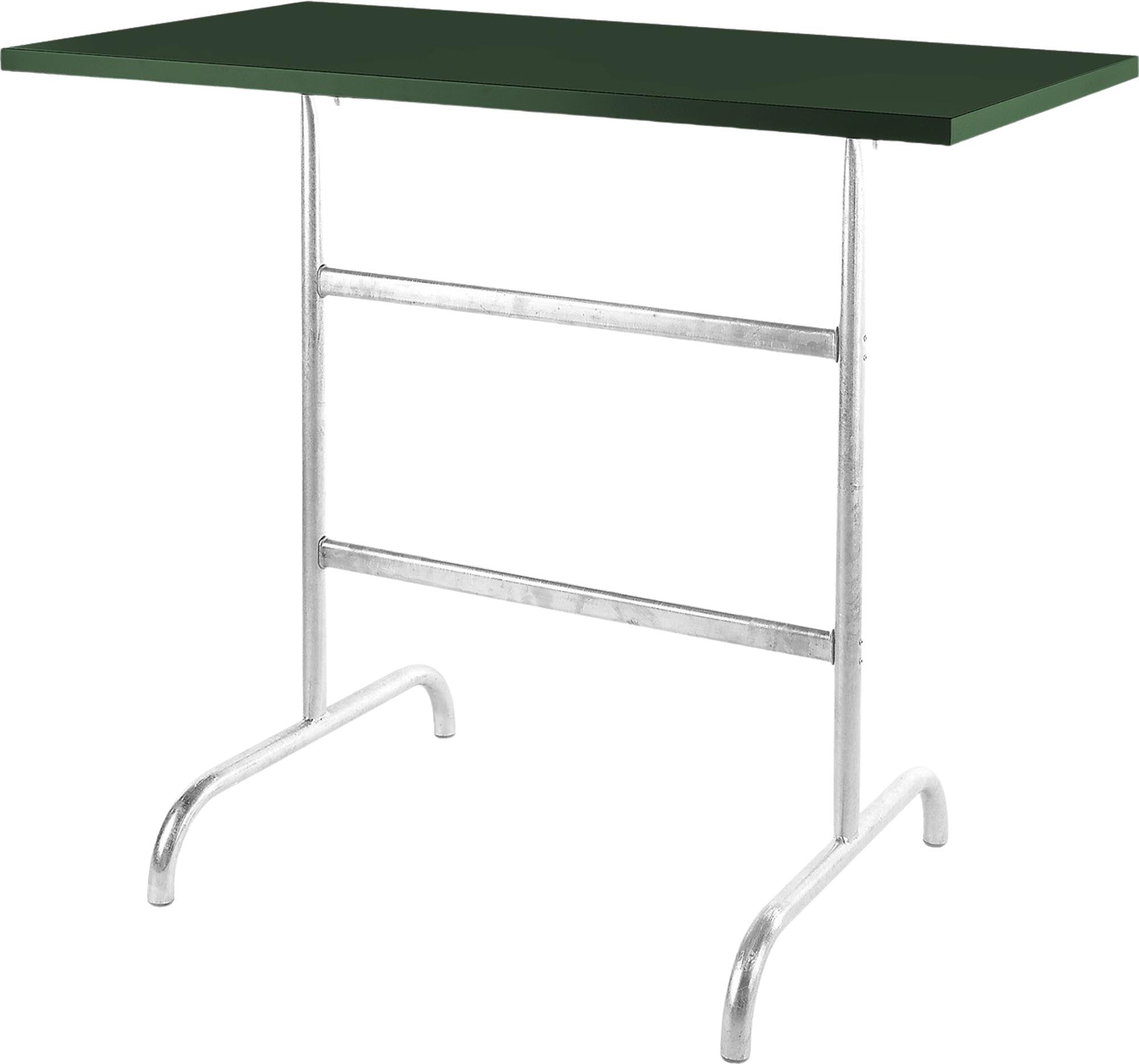 Säntis Metall-Stehtisch Outdoor 130x70 /110 klappbar in Tannengrün präsentiert im Onlineshop von KAQTU Design AG. Hochtisch Outdoor ist von Schaffner