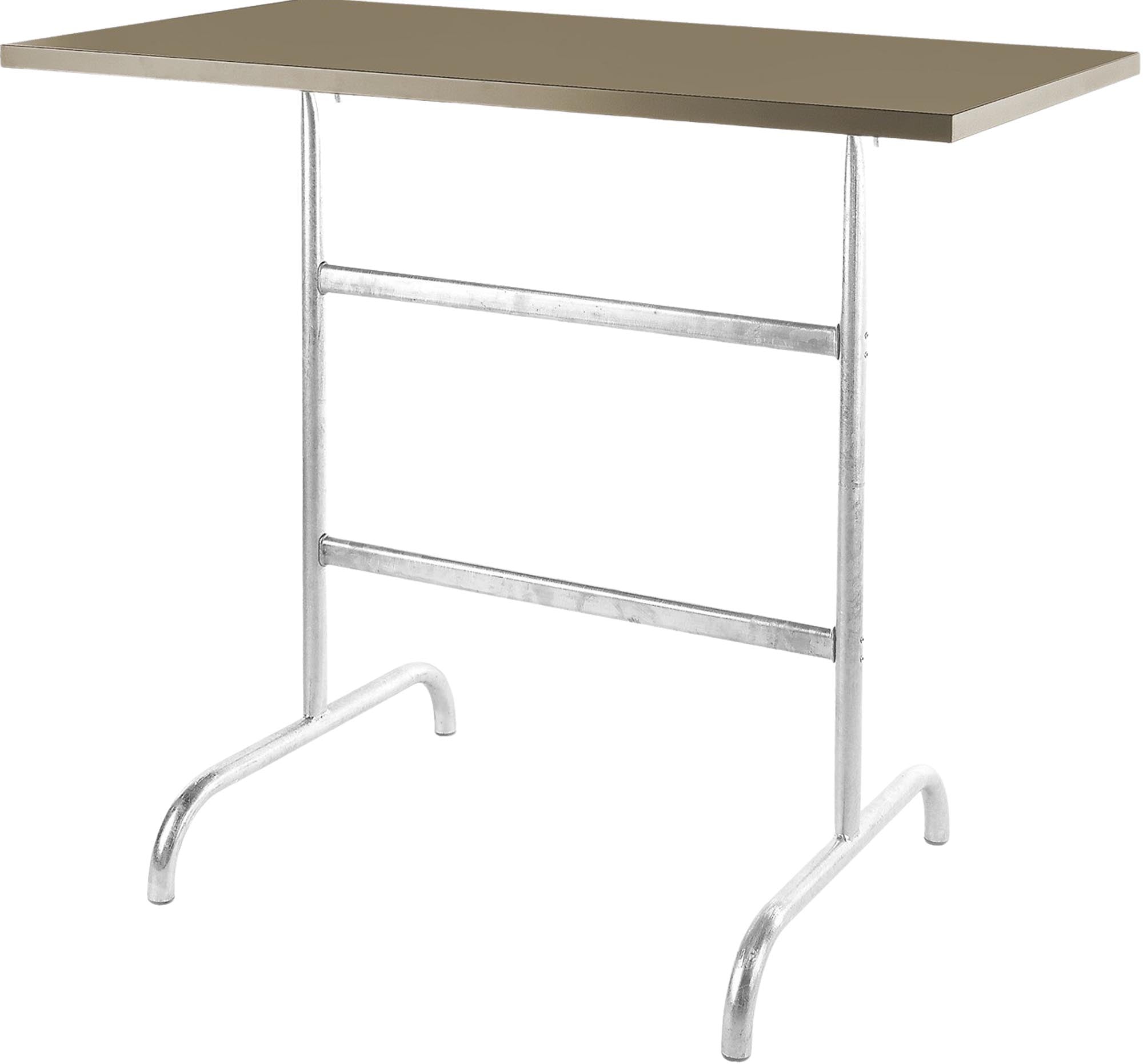 Säntis Metall-Stehtisch Outdoor 130x70 /110 klappbar in Champagner / Feuerverzinkt präsentiert im Onlineshop von KAQTU Design AG. Hochtisch Outdoor ist von Schaffner