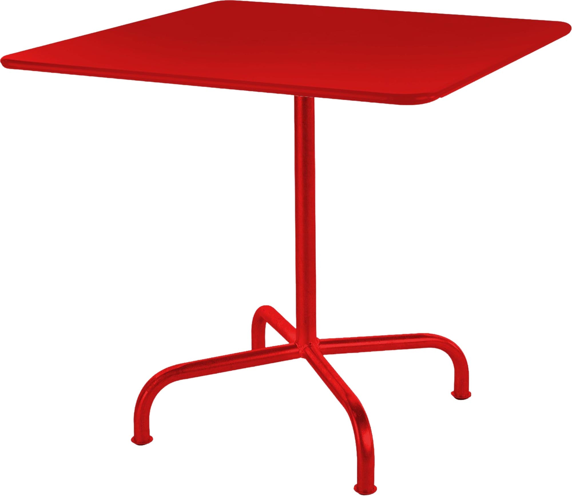 Rigi Metall-Gartentisch 80x80 klappbar in Rot präsentiert im Onlineshop von KAQTU Design AG. Gartentisch ist von Schaffner