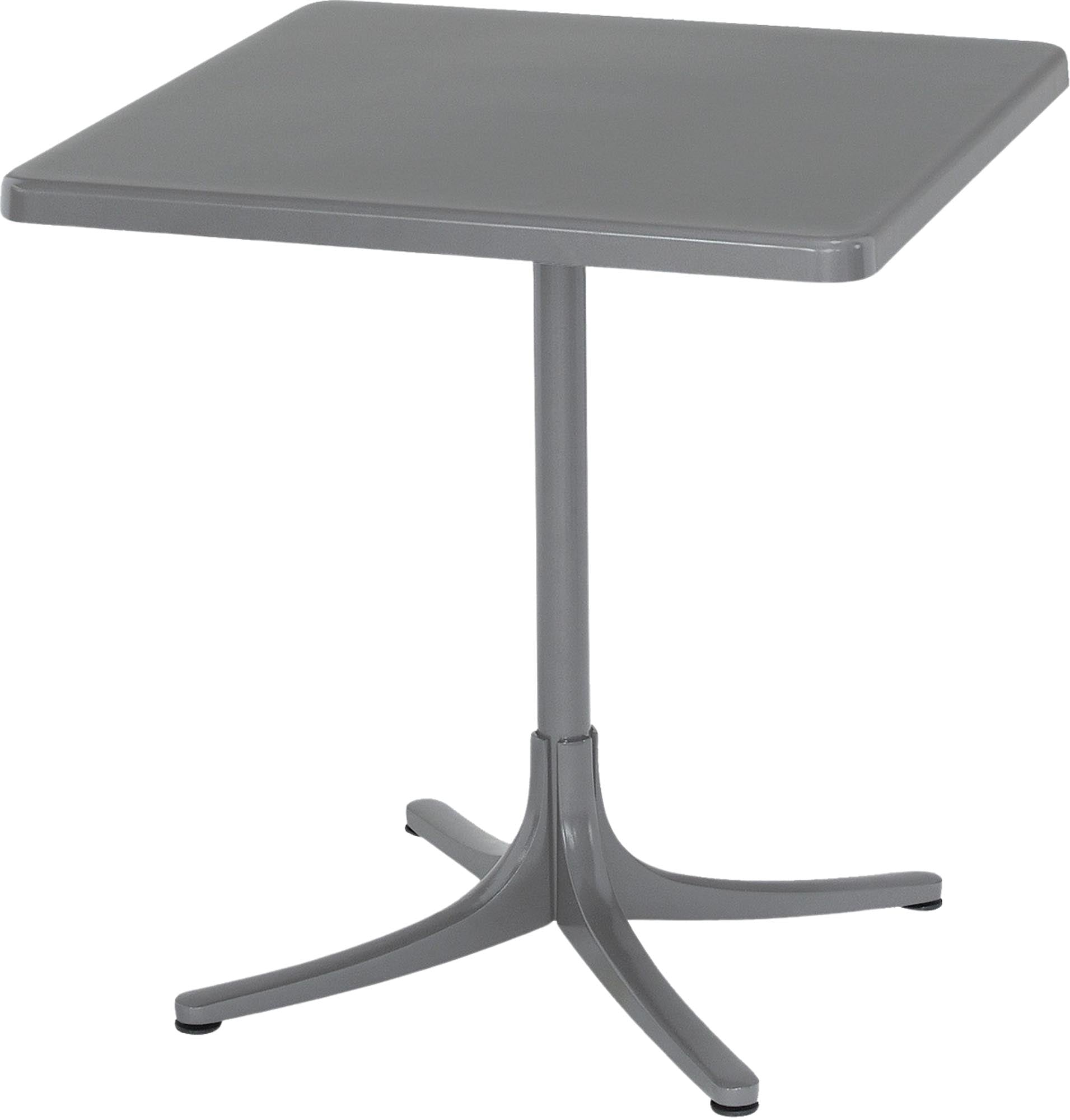 Schaffhausen Glasfaser-Gartentisch 70x70 klappbar in Alusilber präsentiert im Onlineshop von KAQTU Design AG. Gartentisch ist von Schaffner