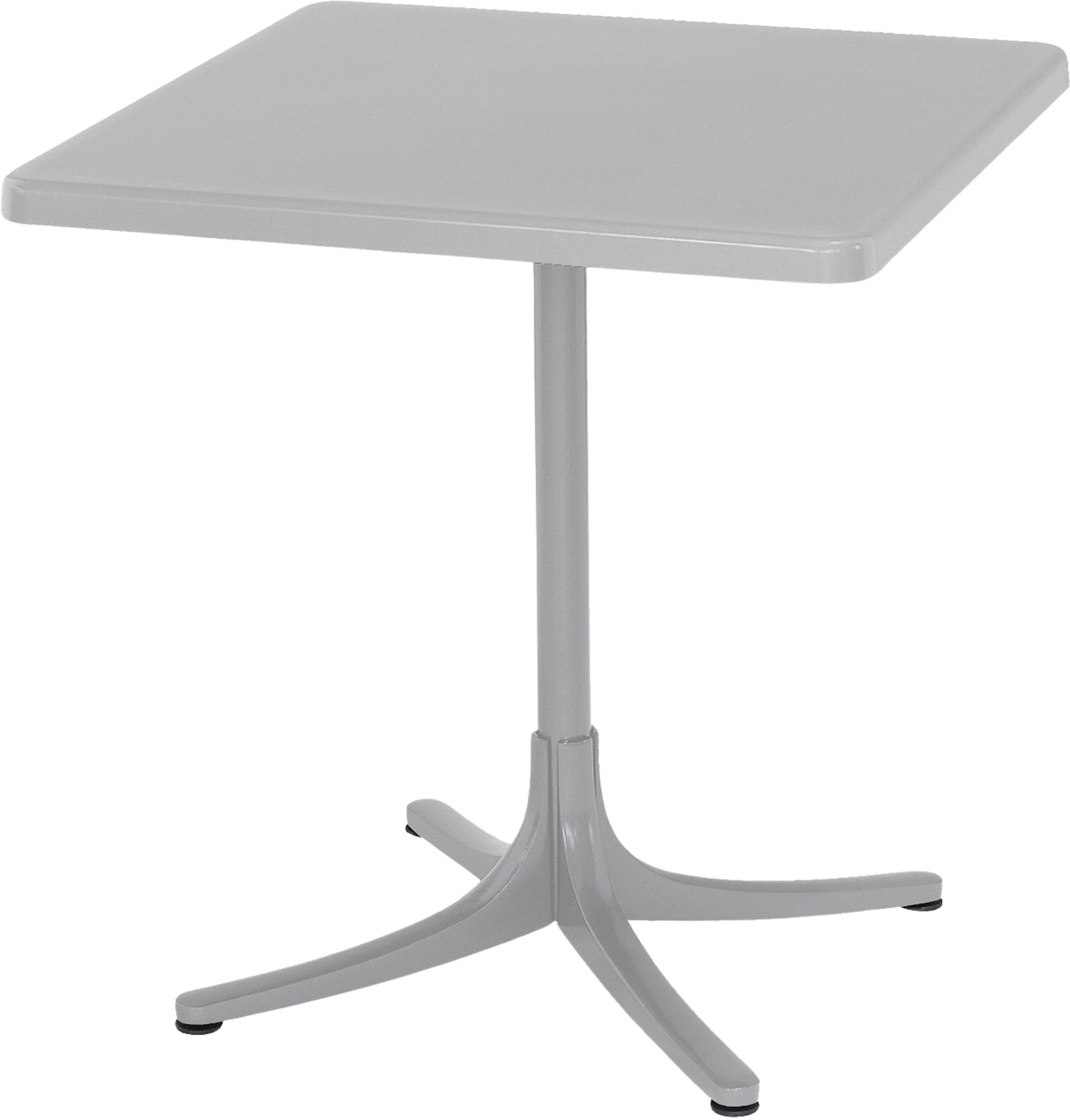 Schaffhausen Glasfaser-Gartentisch 70x70 klappbar in Weiss / Alusilber präsentiert im Onlineshop von KAQTU Design AG. Gartentisch ist von Schaffner