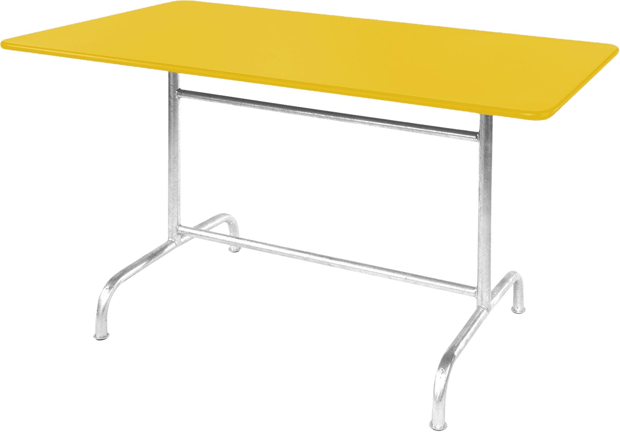 Rigi Metall-Gartentisch 140x80 klappbar in Gelb präsentiert im Onlineshop von KAQTU Design AG. Gartentisch ist von Schaffner